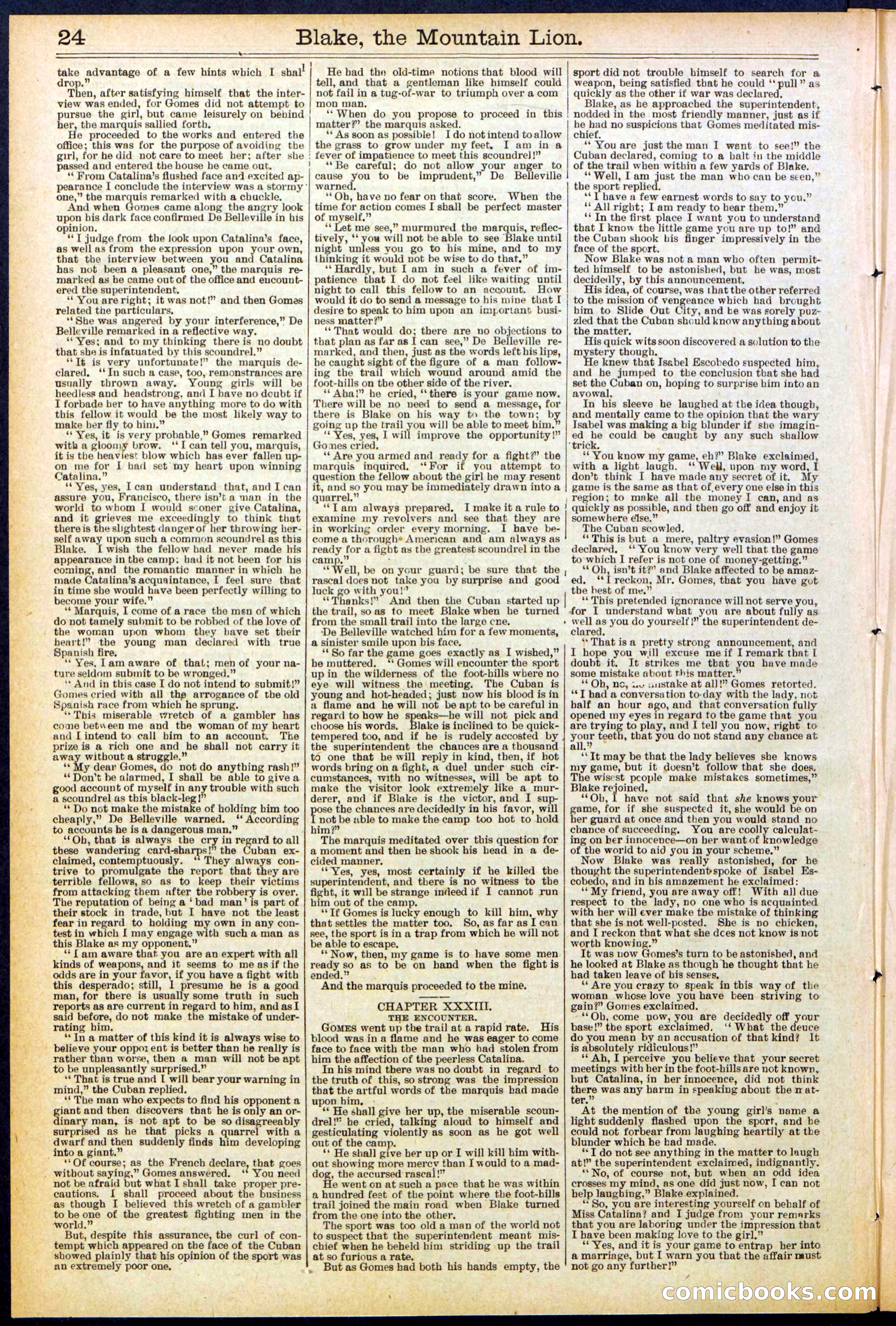 Beadle's Dime Library No. 537 — page 24 of 32