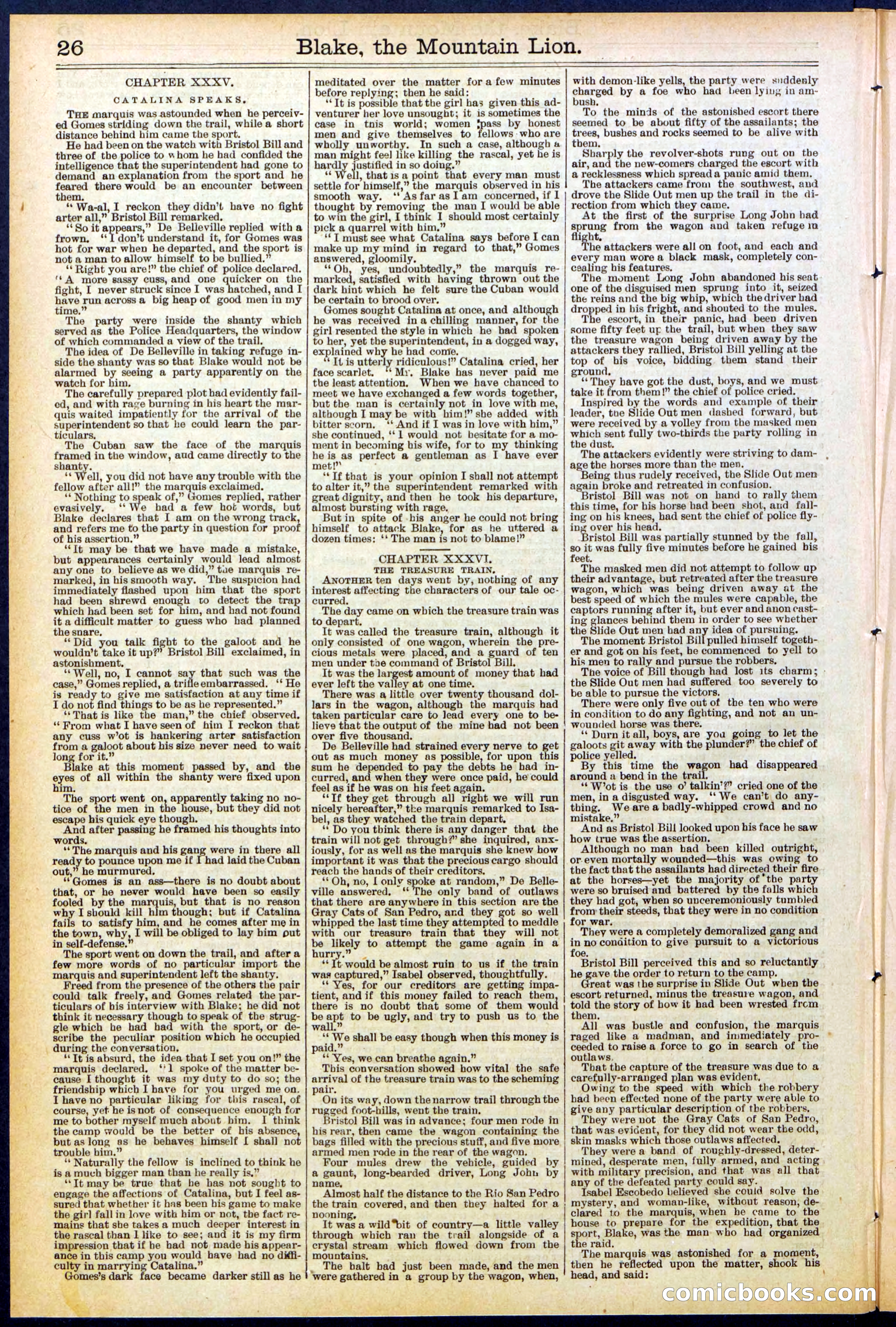 Beadle's Dime Library No. 537 — page 26 of 32