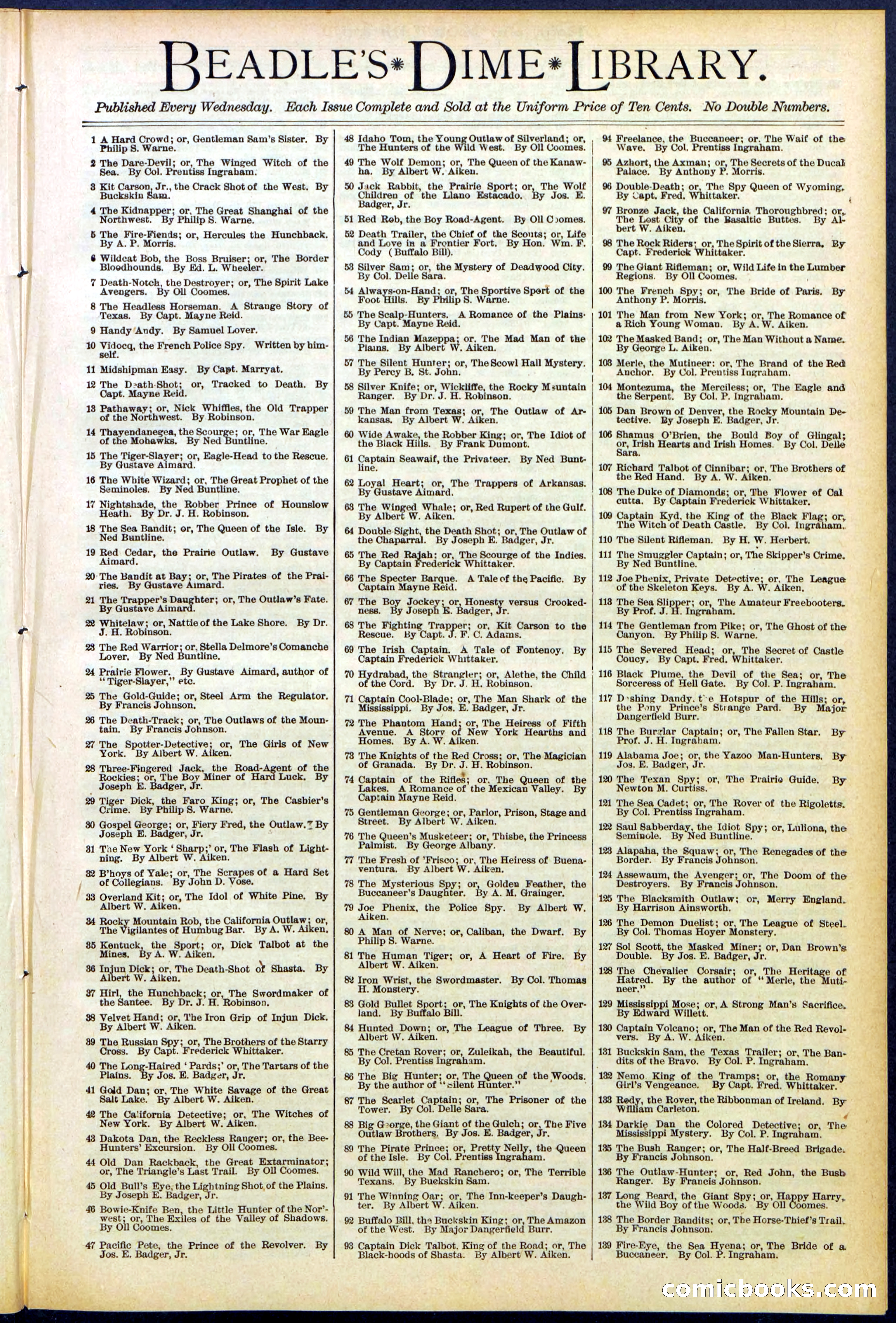 Beadle's Dime Library No. 537 — page 29 of 32