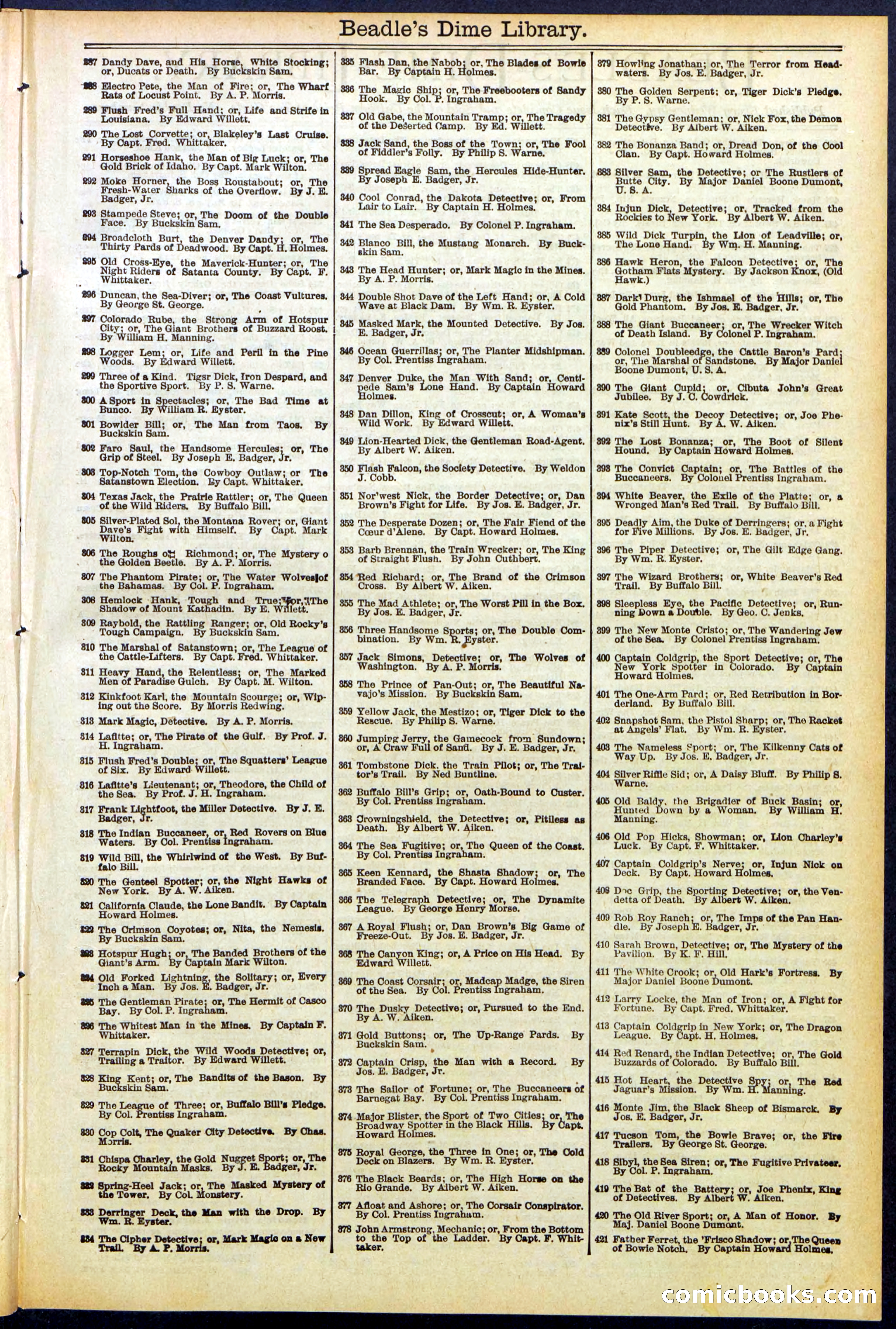 Beadle's Dime Library No. 537 — page 31 of 32