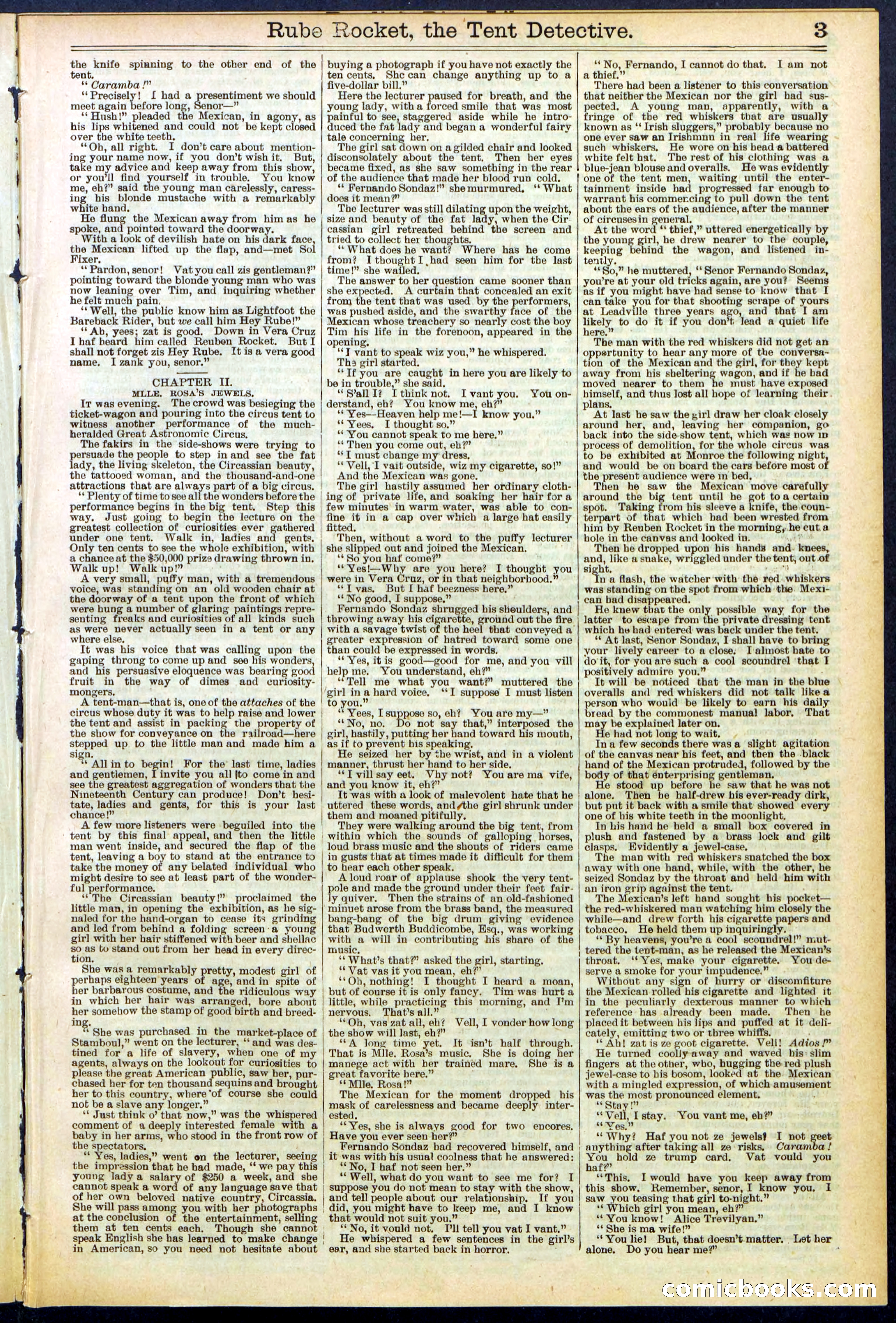 Beadle's New York Dime Library No. 538 — page 3 of 32