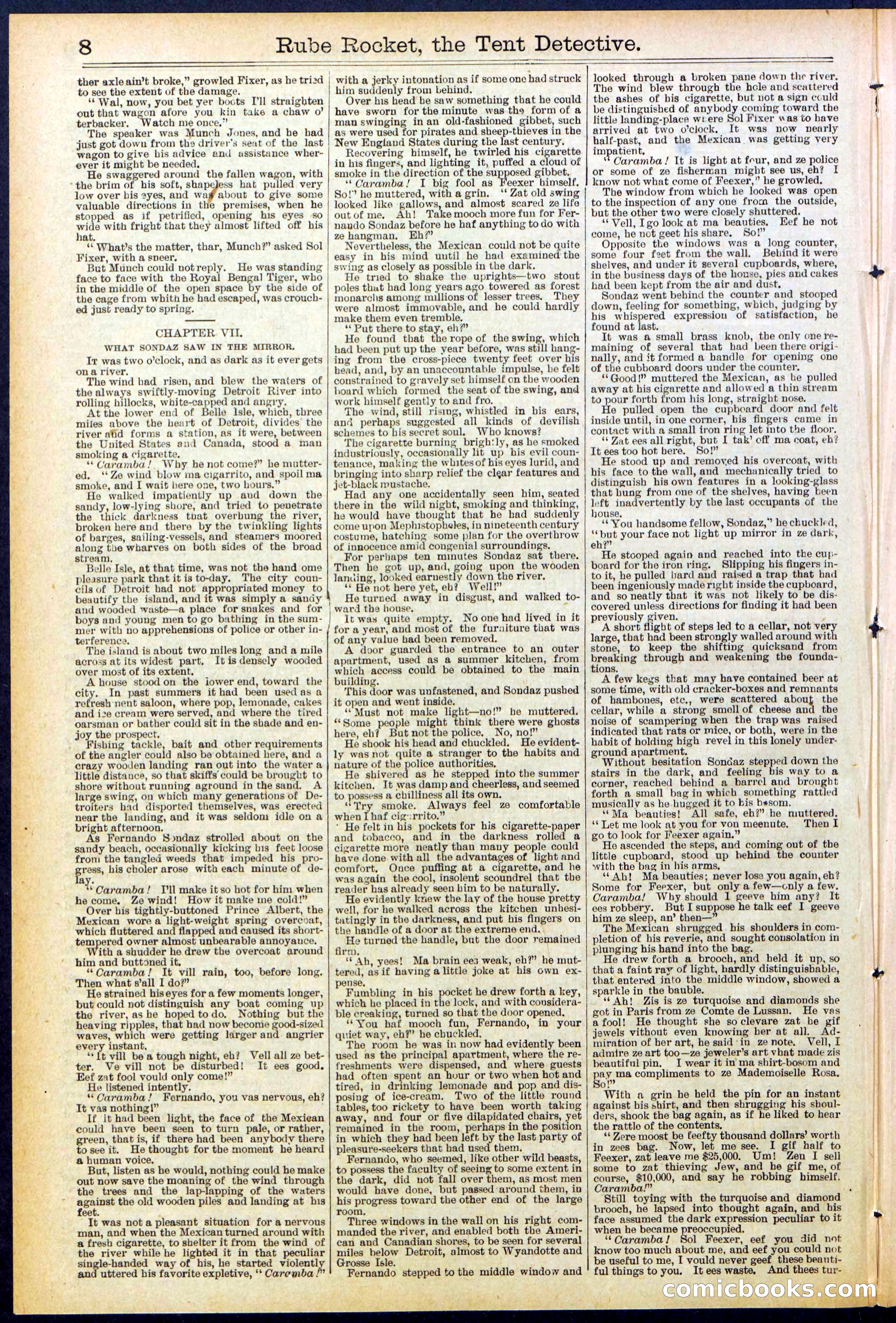 Beadle's New York Dime Library No. 538 — page 8 of 32
