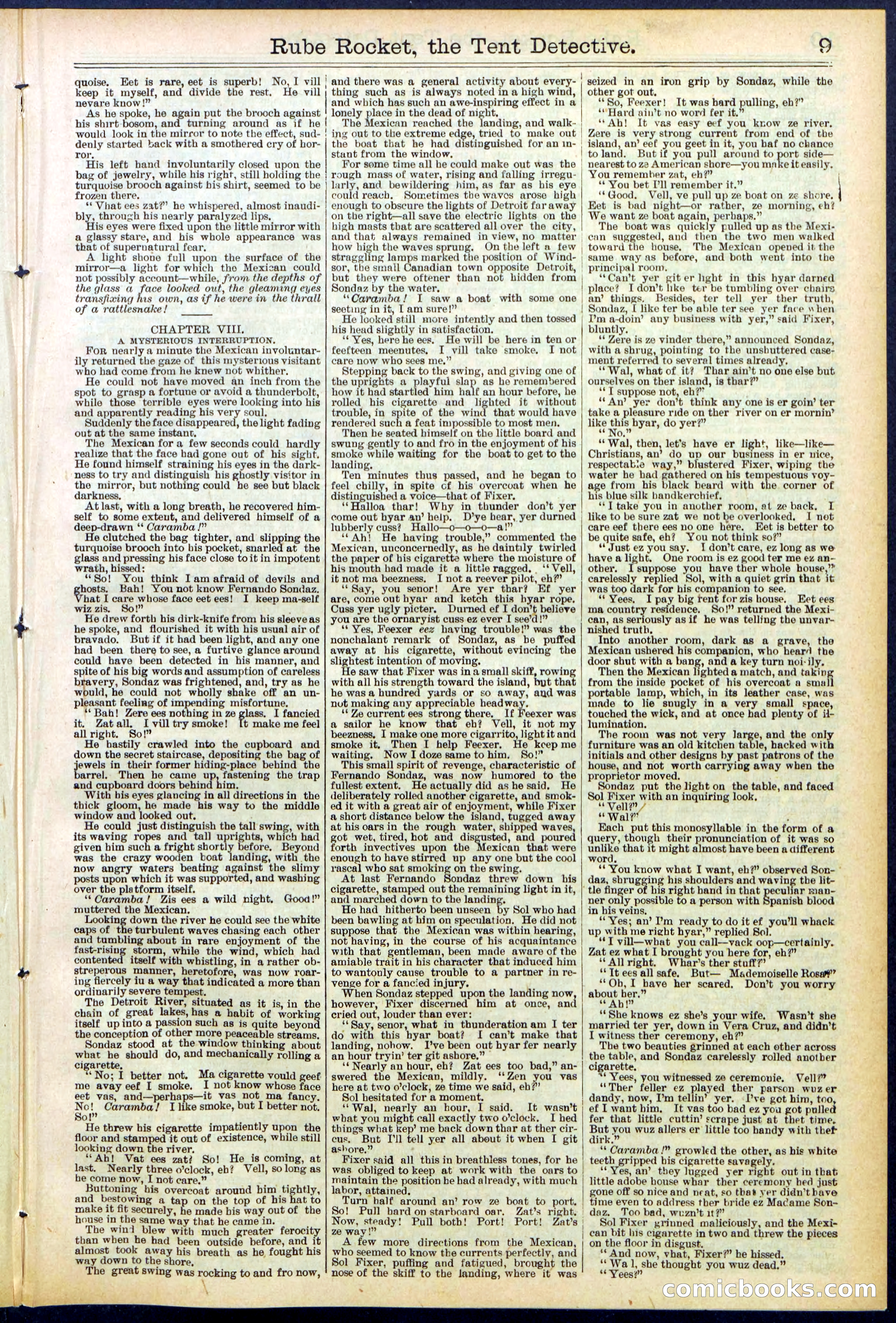 Beadle's New York Dime Library No. 538 — page 9 of 32