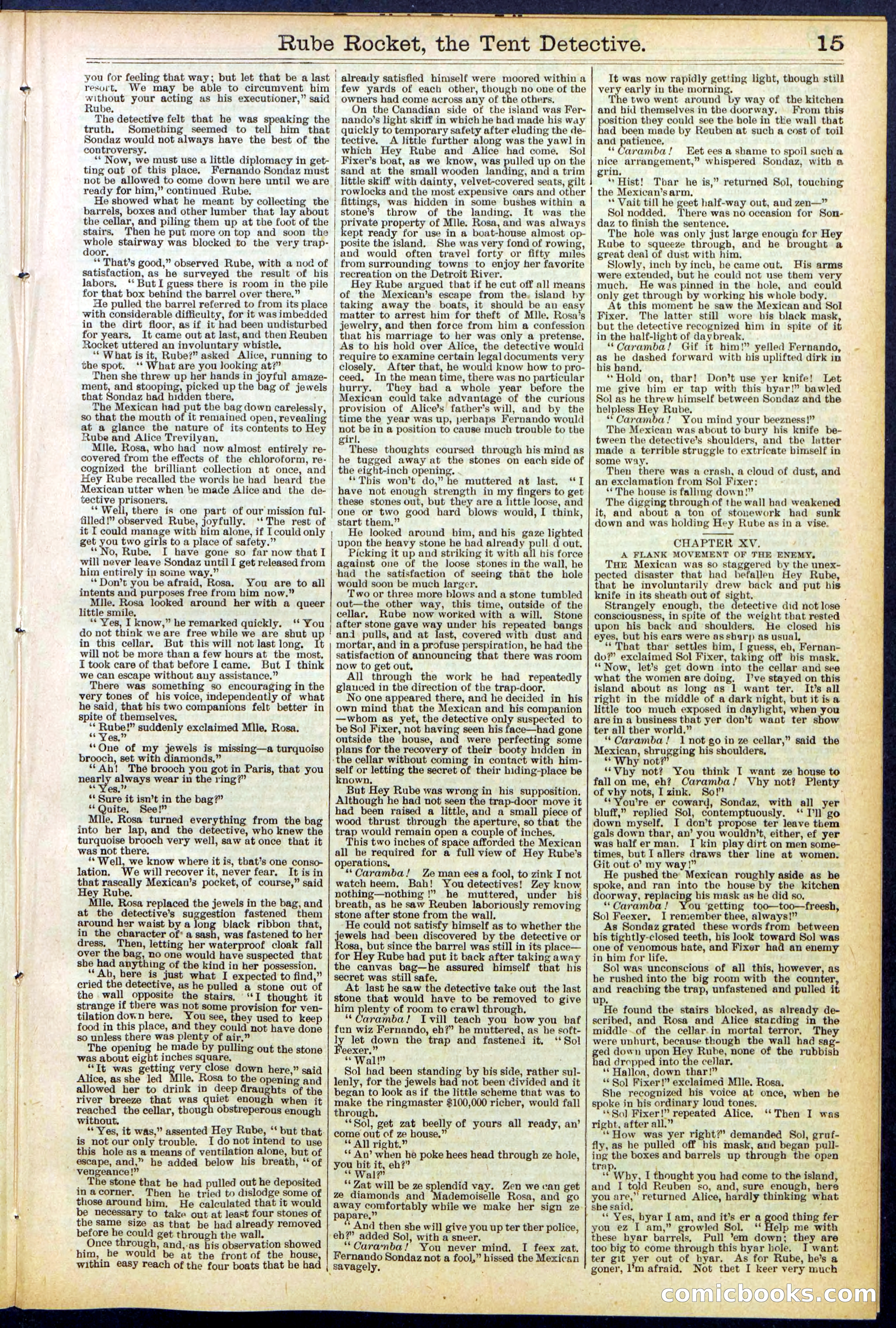 Beadle's New York Dime Library No. 538 — page 15 of 32