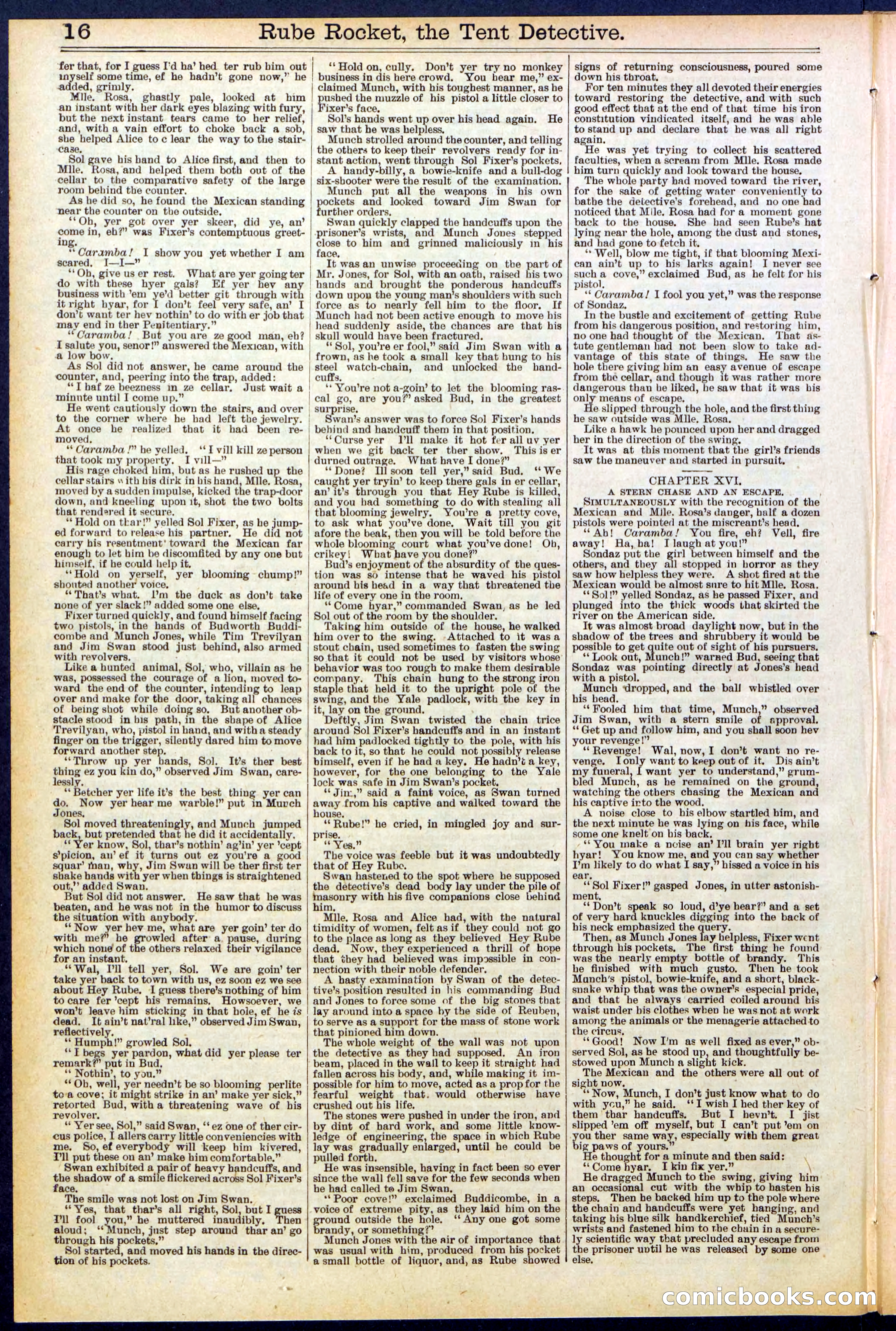 Beadle's New York Dime Library No. 538 — page 16 of 32