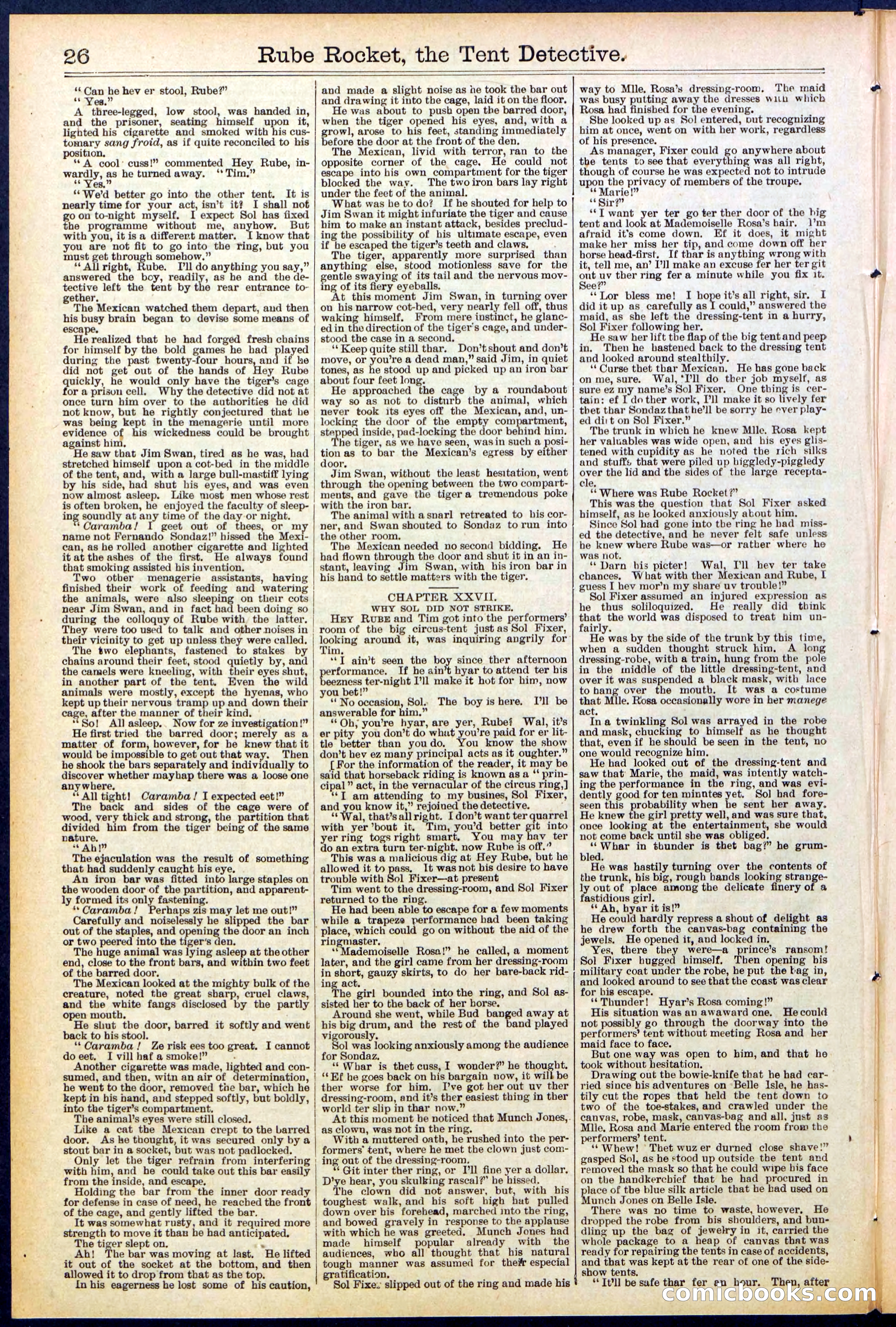 Beadle's New York Dime Library No. 538 — page 26 of 32