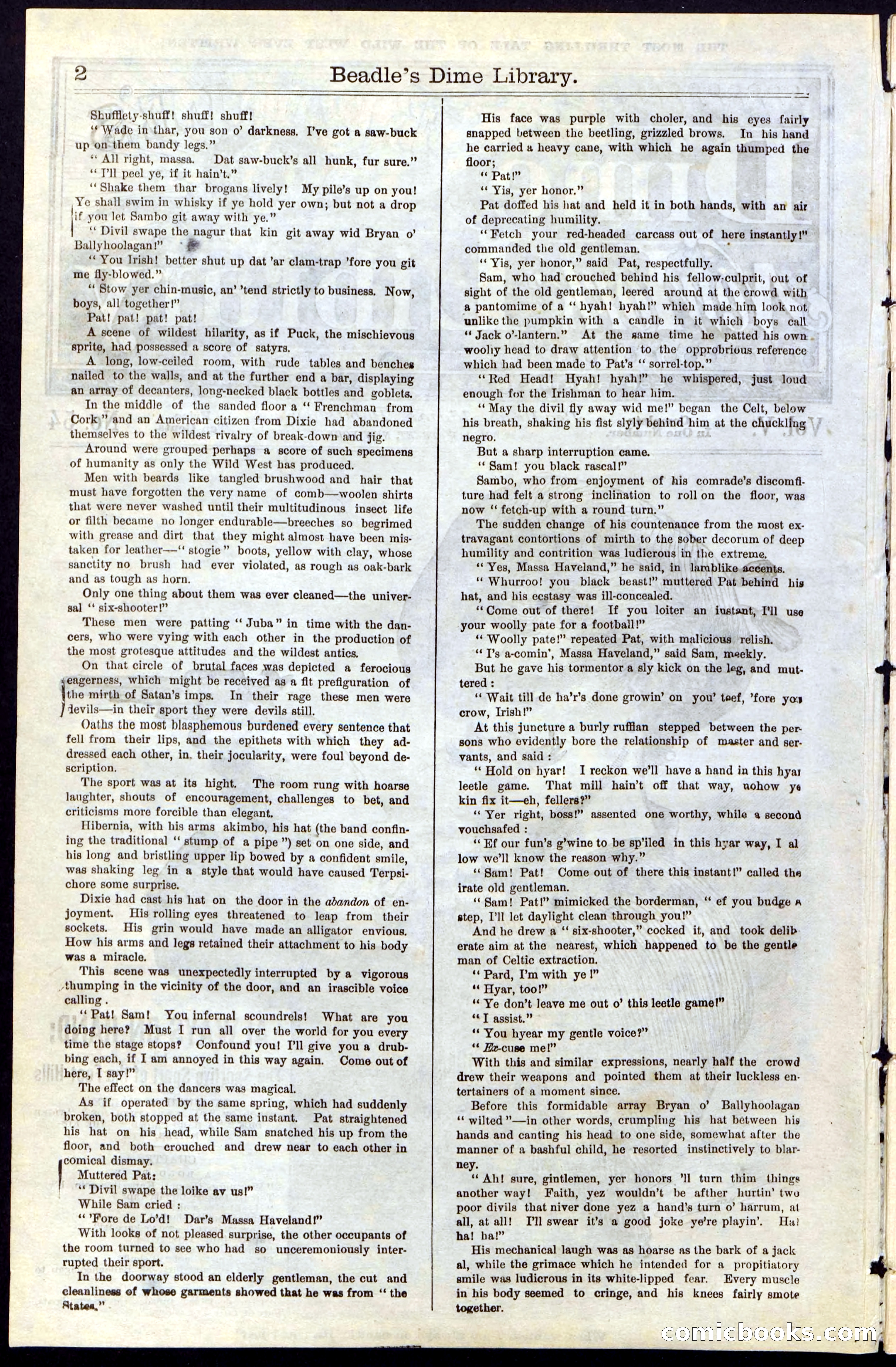 Beadle's New York Dime Library, No. 54 — page 2 of 32