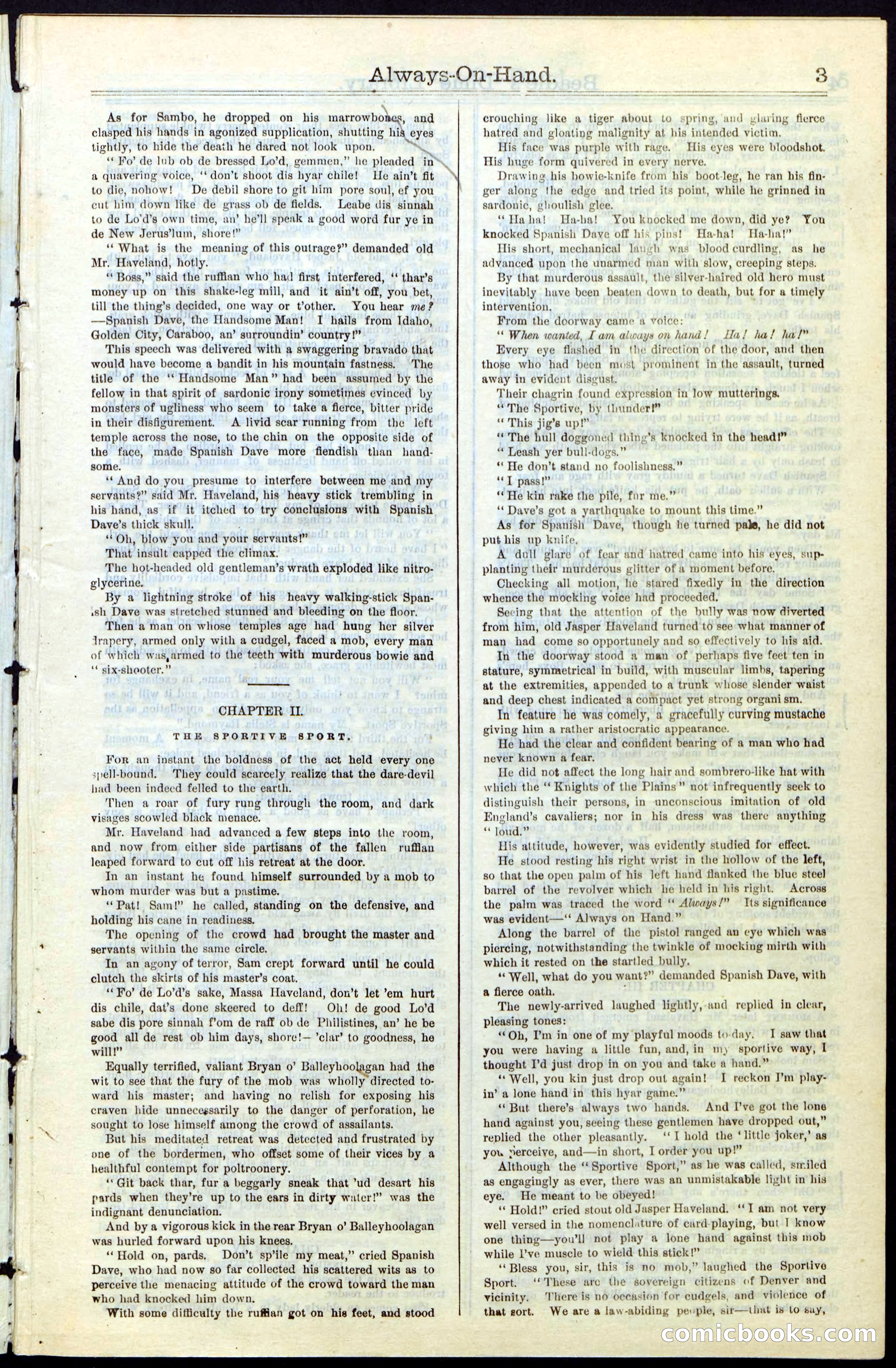 Beadle's New York Dime Library, No. 54 — page 3 of 32