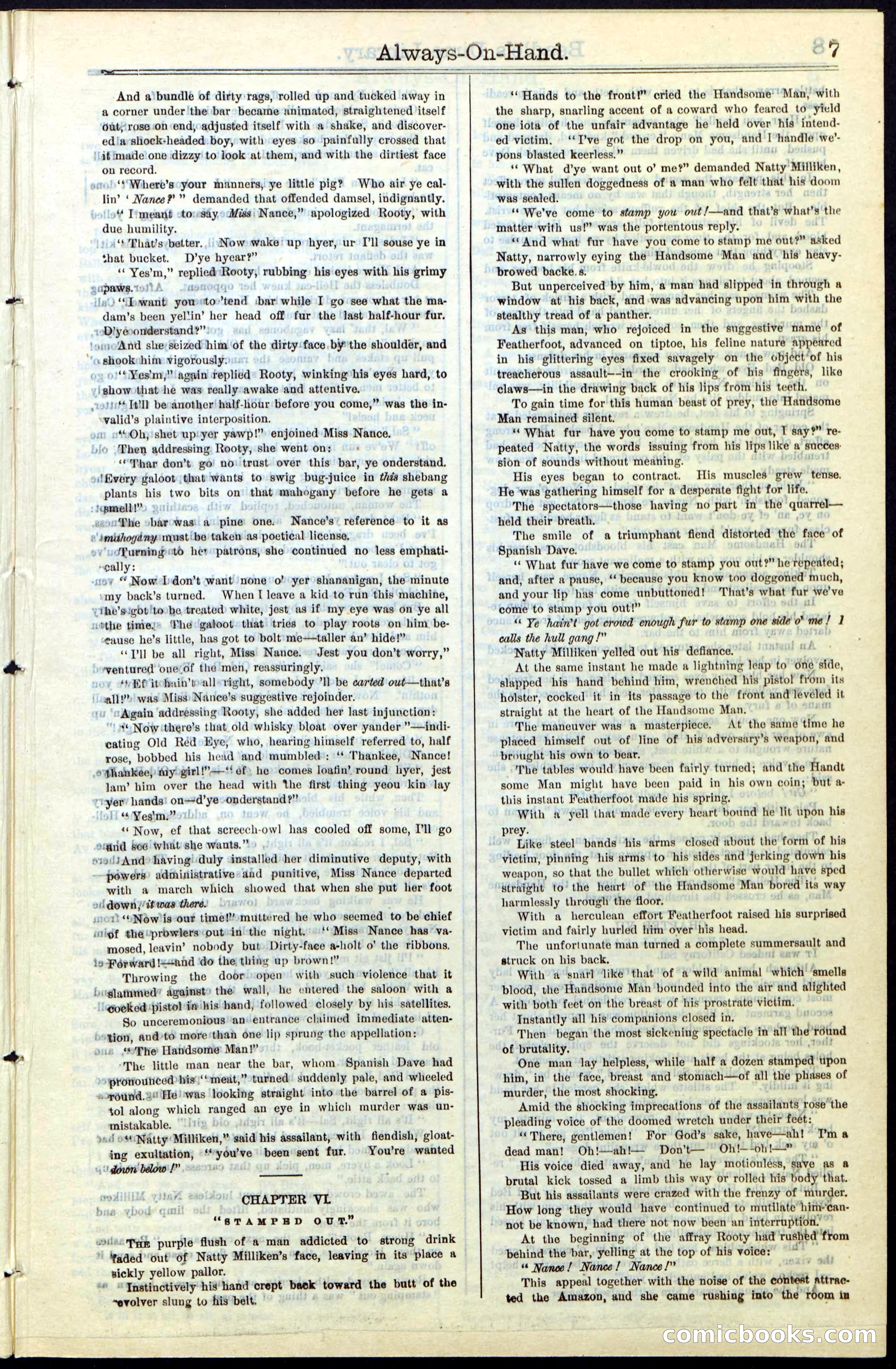 Beadle's New York Dime Library, No. 54 — page 7 of 32