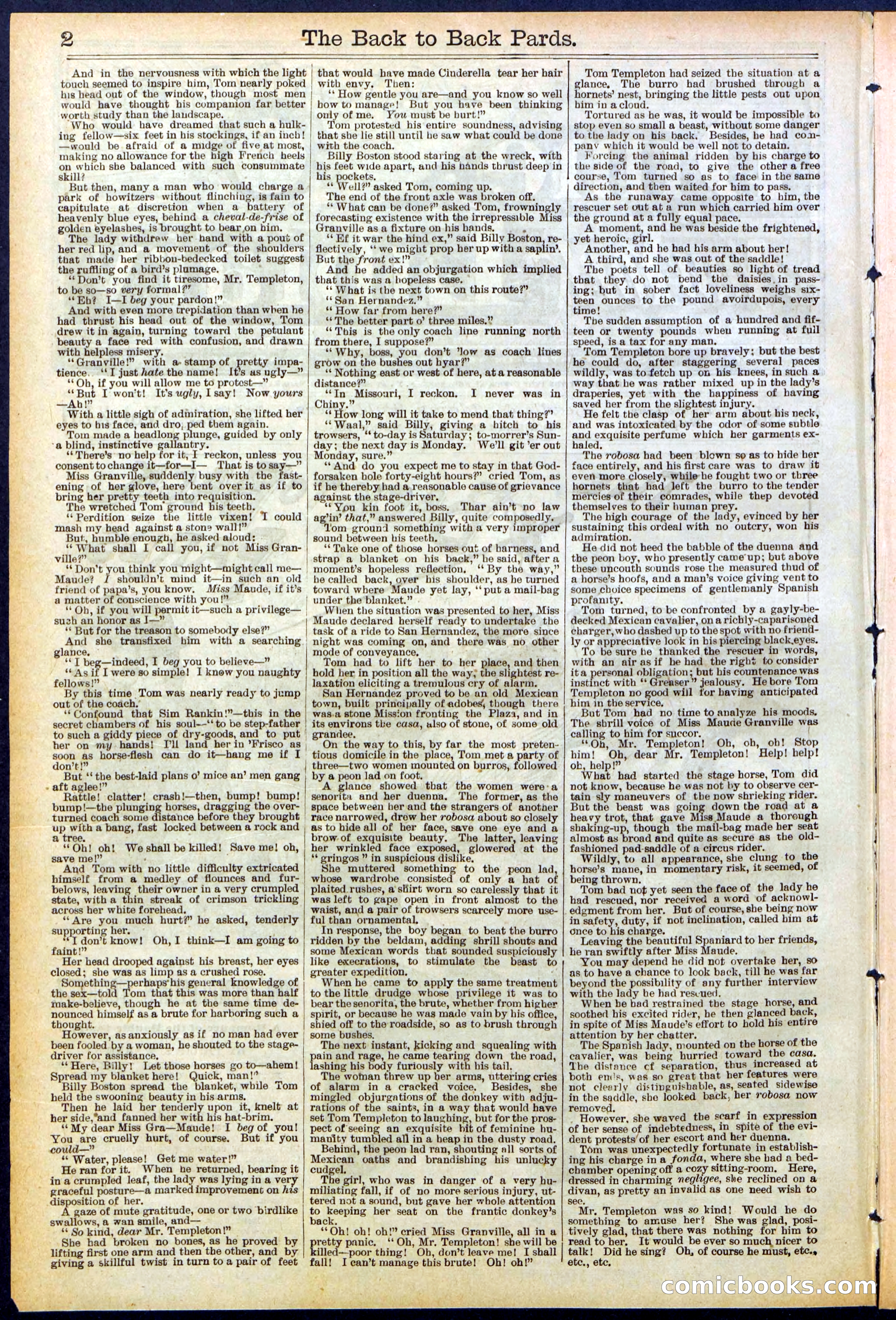 Beadle's New York Dime Library No. 544 — page 2 of 32