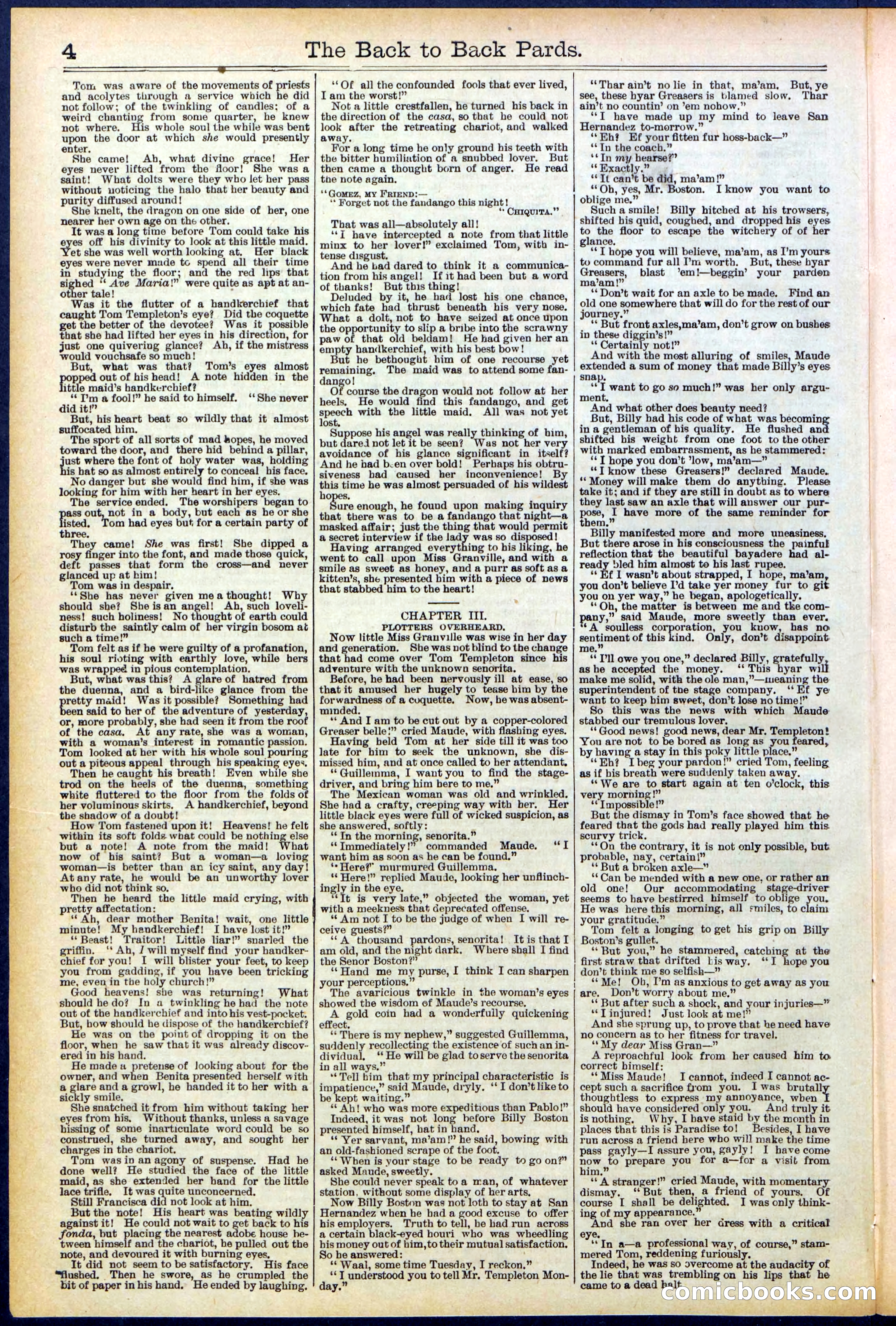 Beadle's New York Dime Library No. 544 — page 4 of 32
