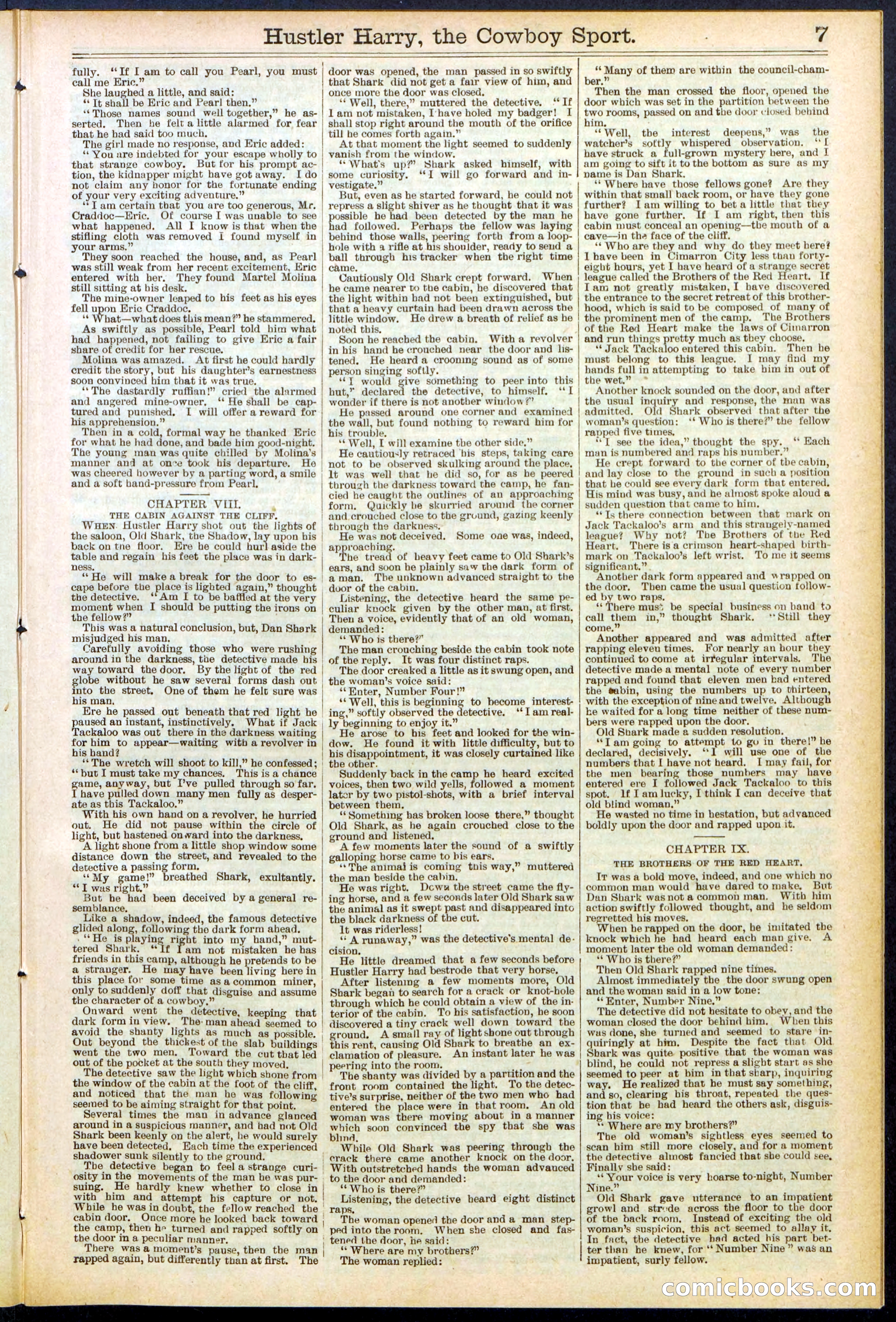 Beadle's New York Dime Library, No. 545 — page 7 of 32