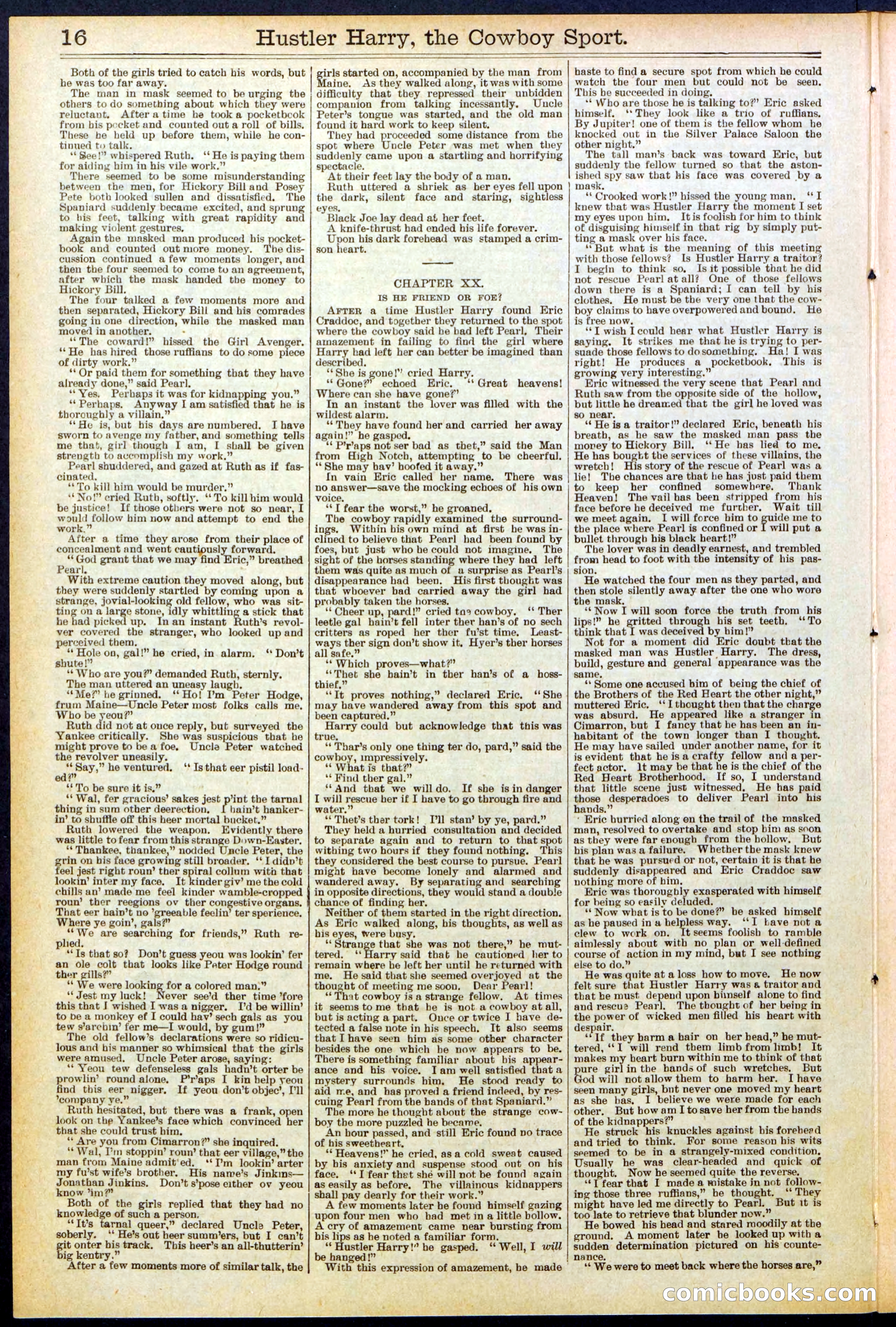Beadle's New York Dime Library, No. 545 — page 16 of 32