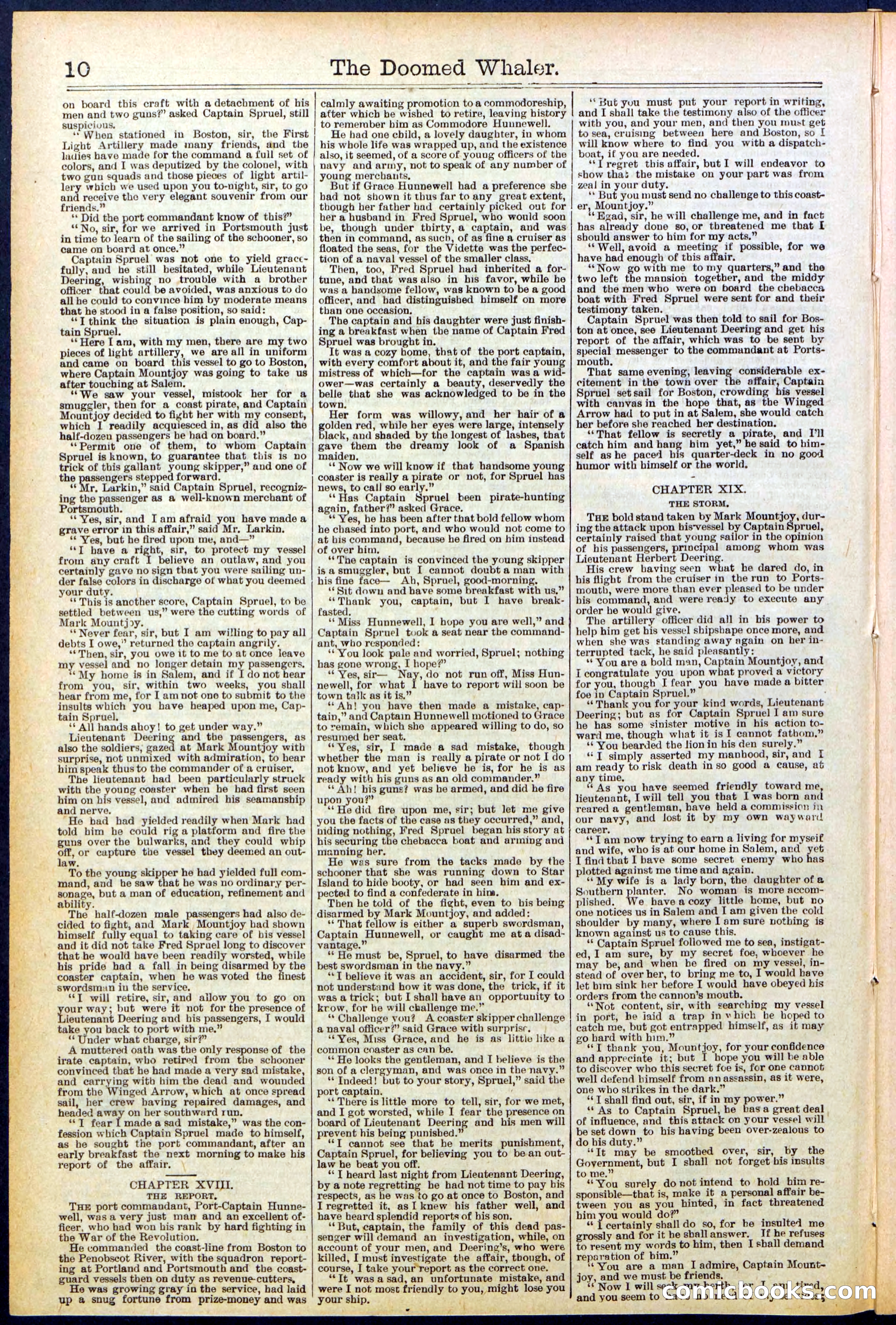 Beadle's Dime Library No. 546: The Doomed Whaler — page 10 of 32