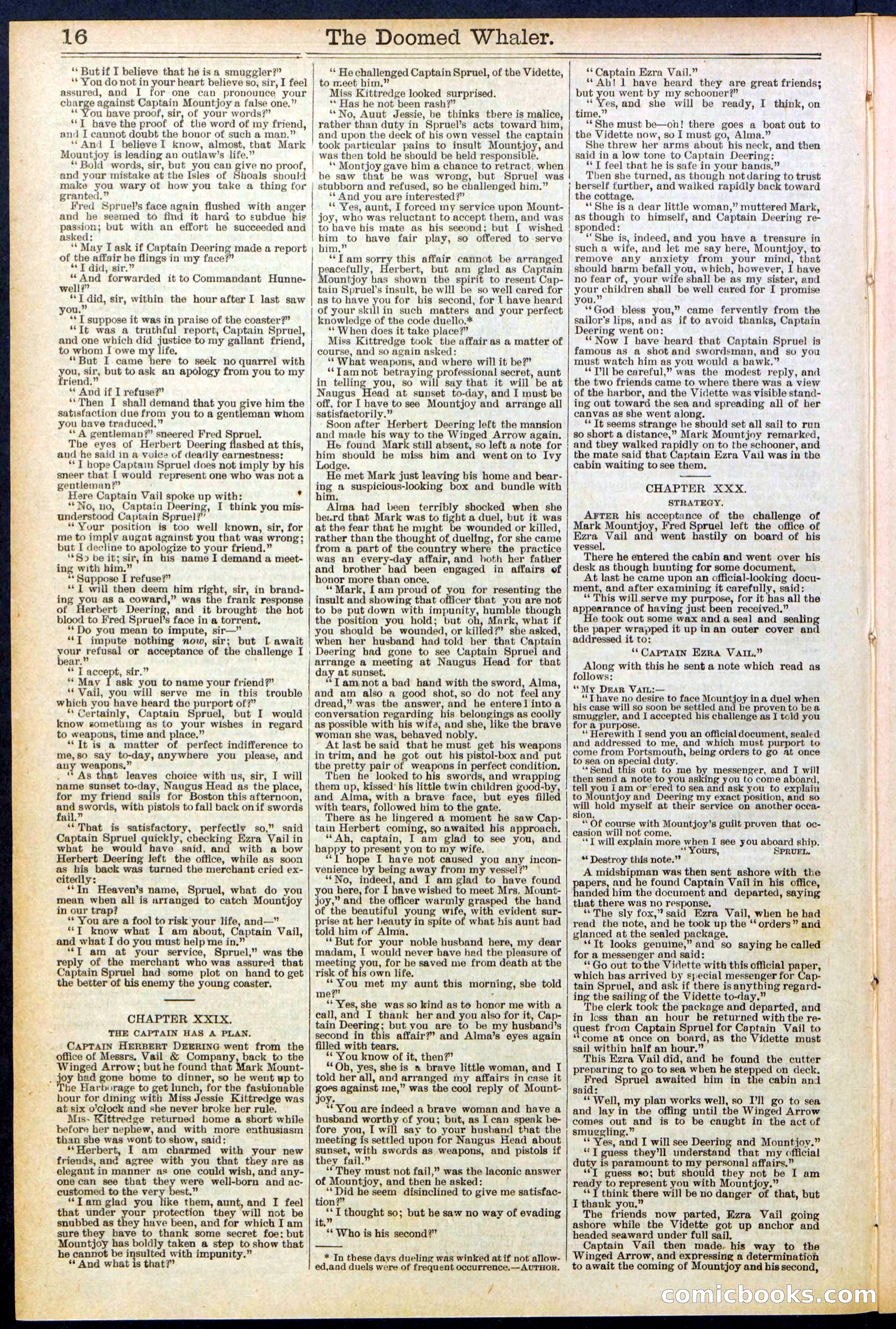 Beadle's Dime Library No. 546: The Doomed Whaler — page 16 of 32