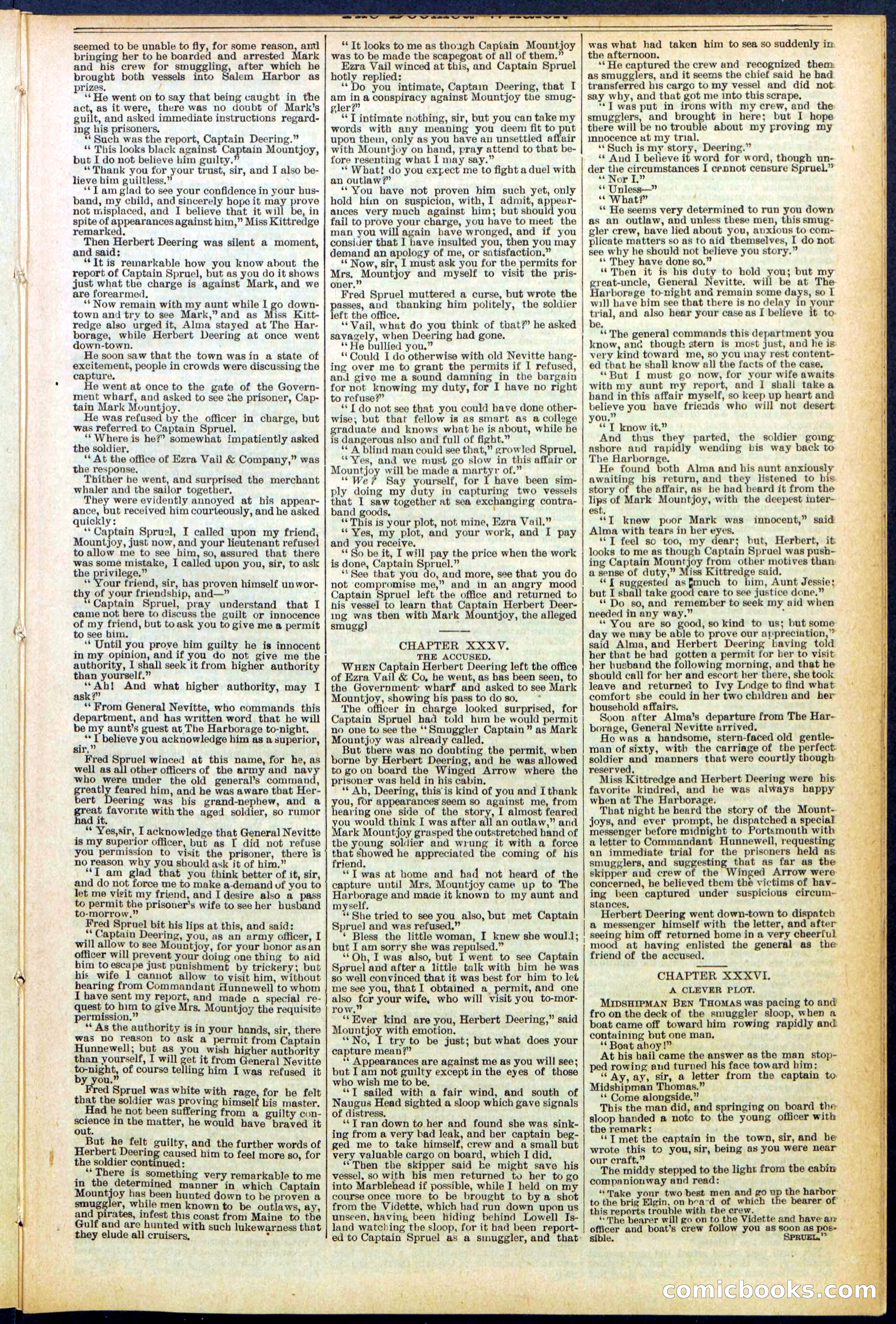 Beadle's Dime Library No. 546: The Doomed Whaler — page 19 of 32