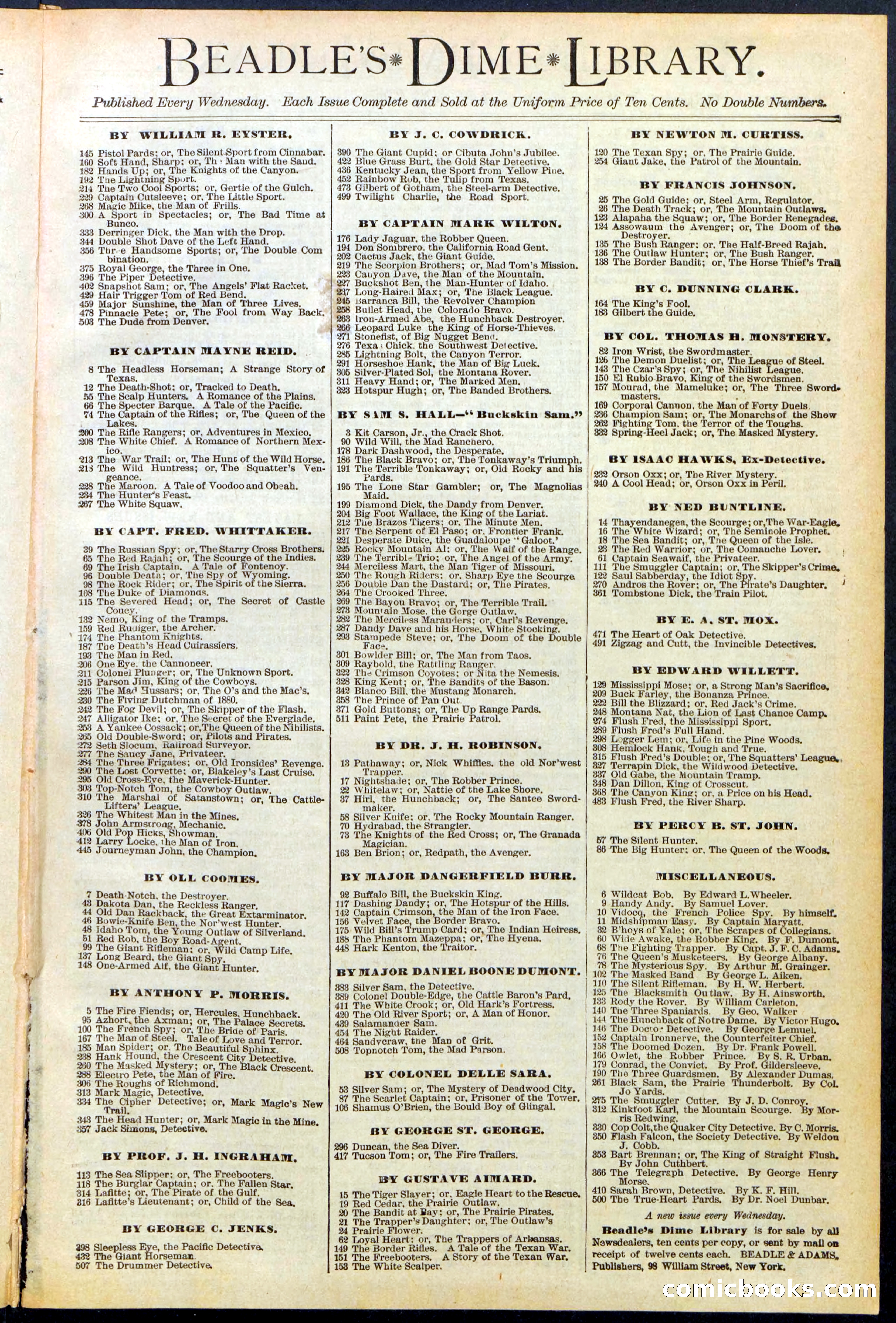 Beadle's Dime Library No. 546: The Doomed Whaler — page 31 of 32