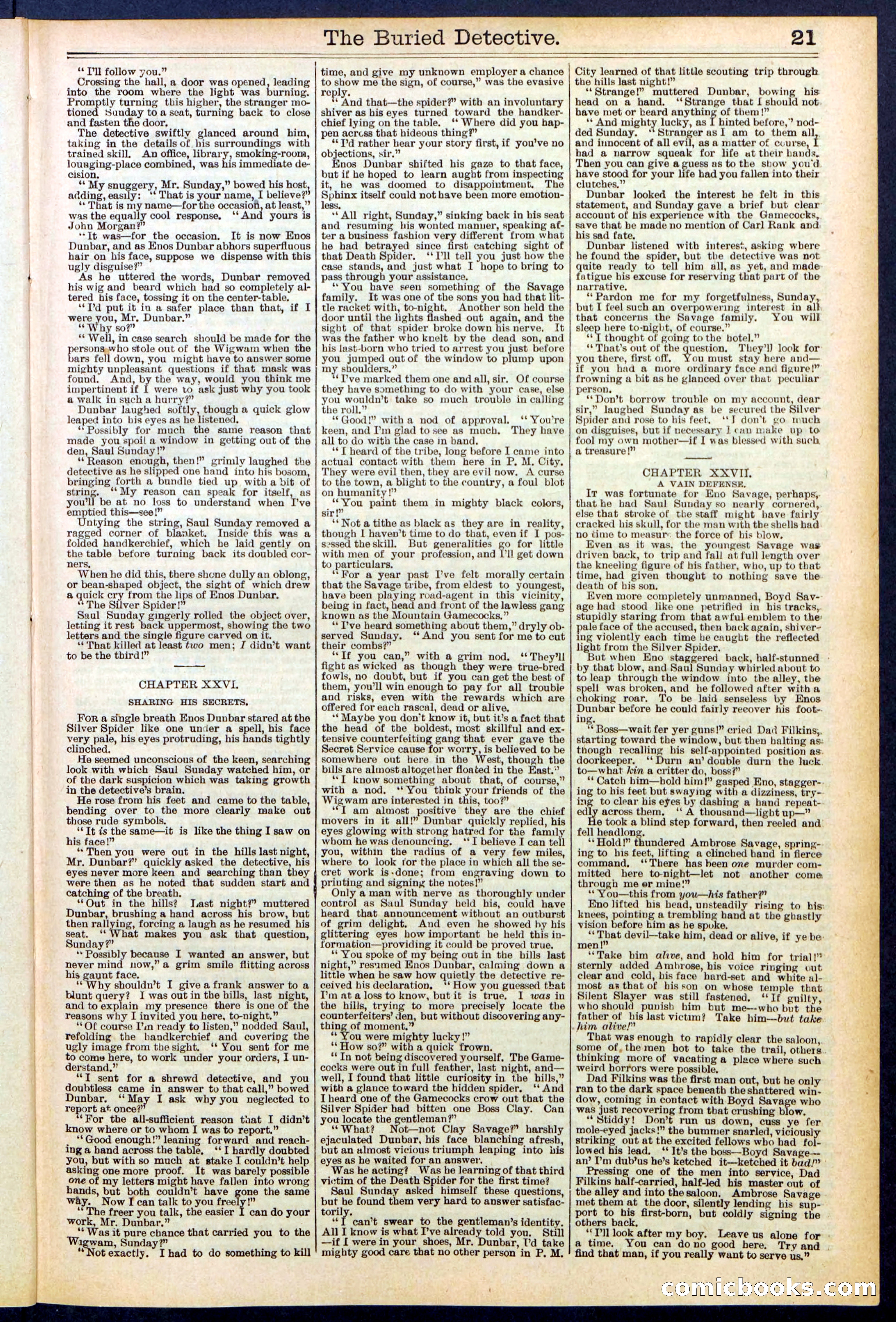 Beadle's New York Dime Library, No. 547 — page 21 of 32