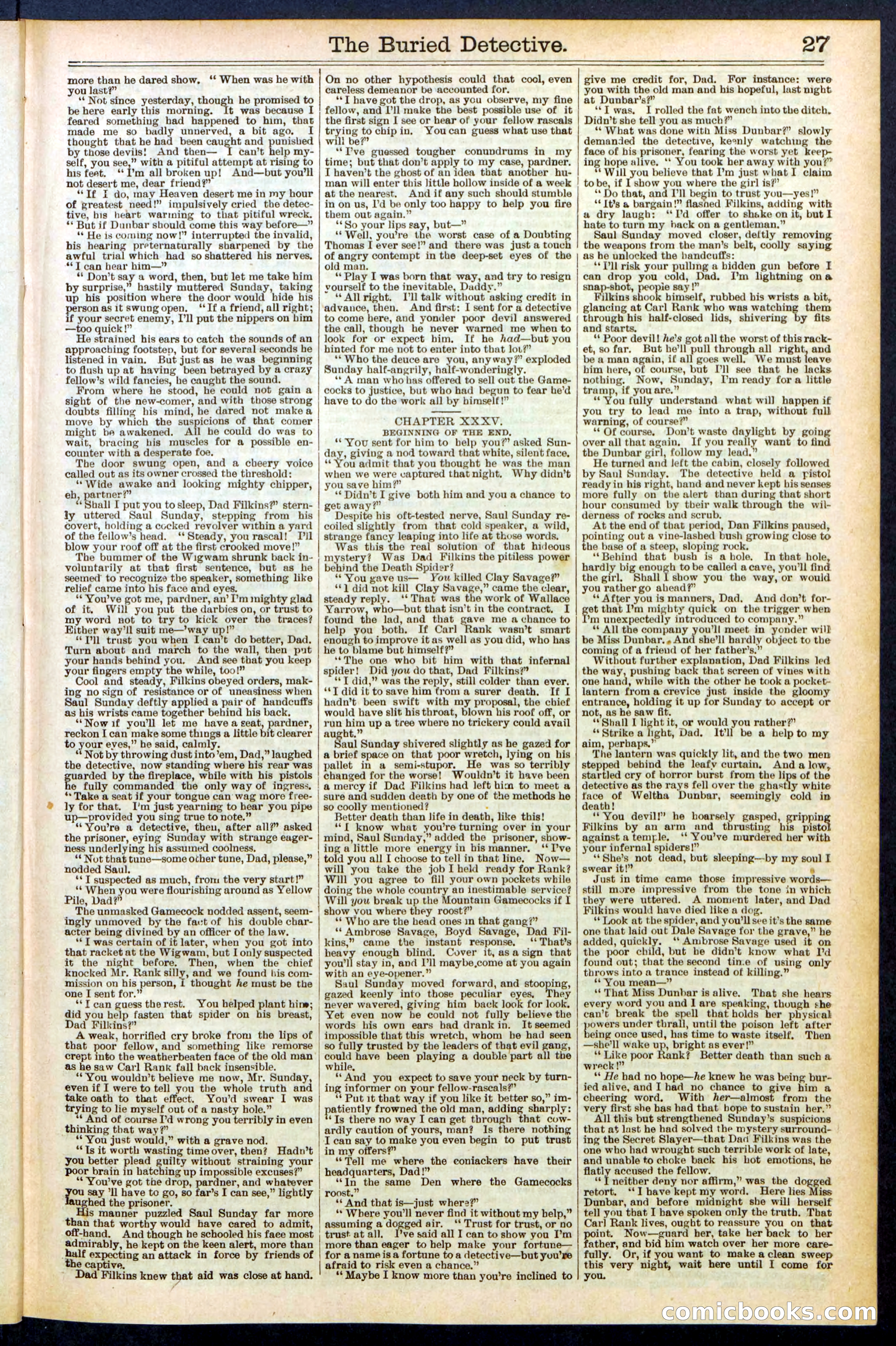 Beadle's New York Dime Library, No. 547 — page 27 of 32
