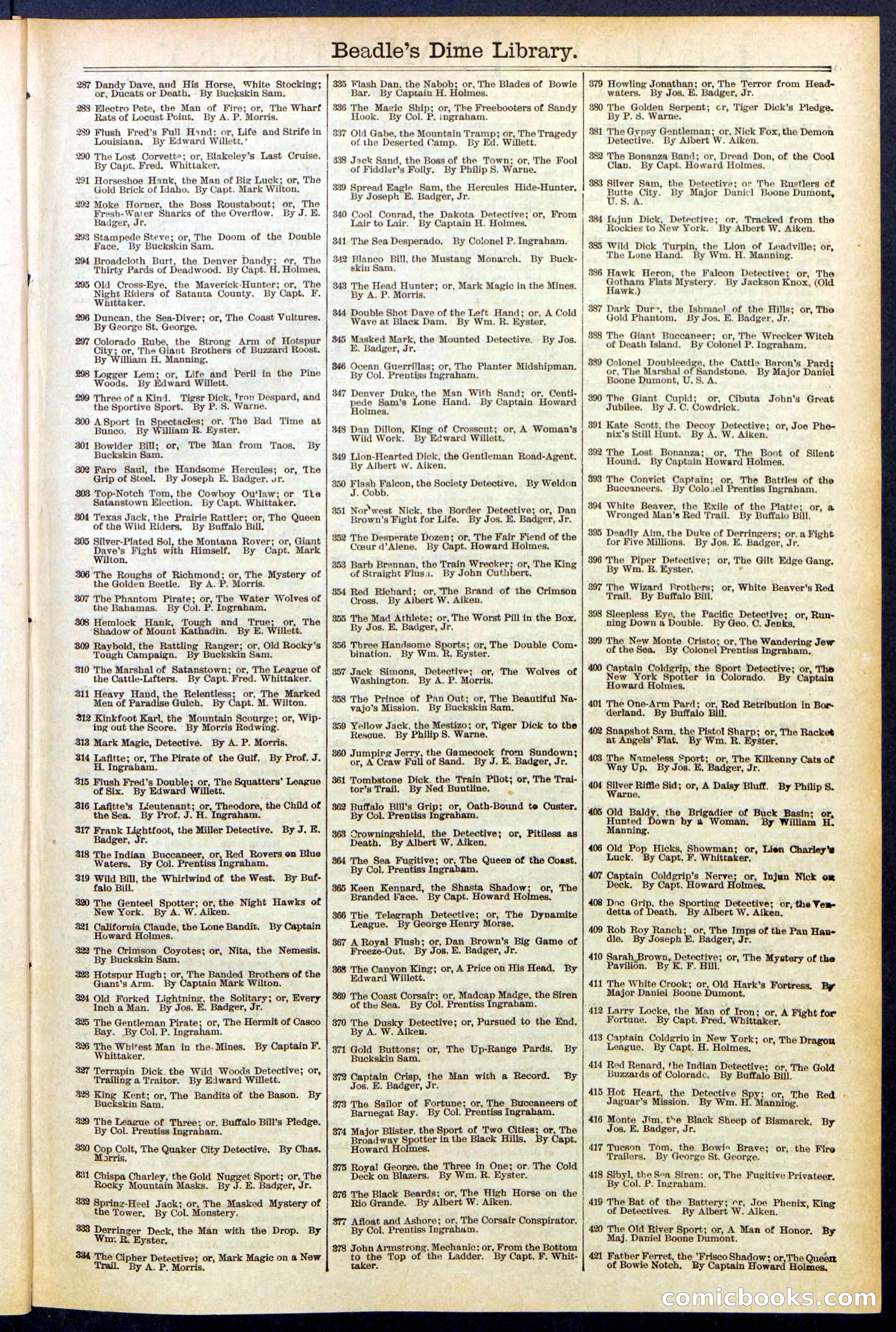 Beadle's New York Dime Library, No. 547 — page 31 of 32