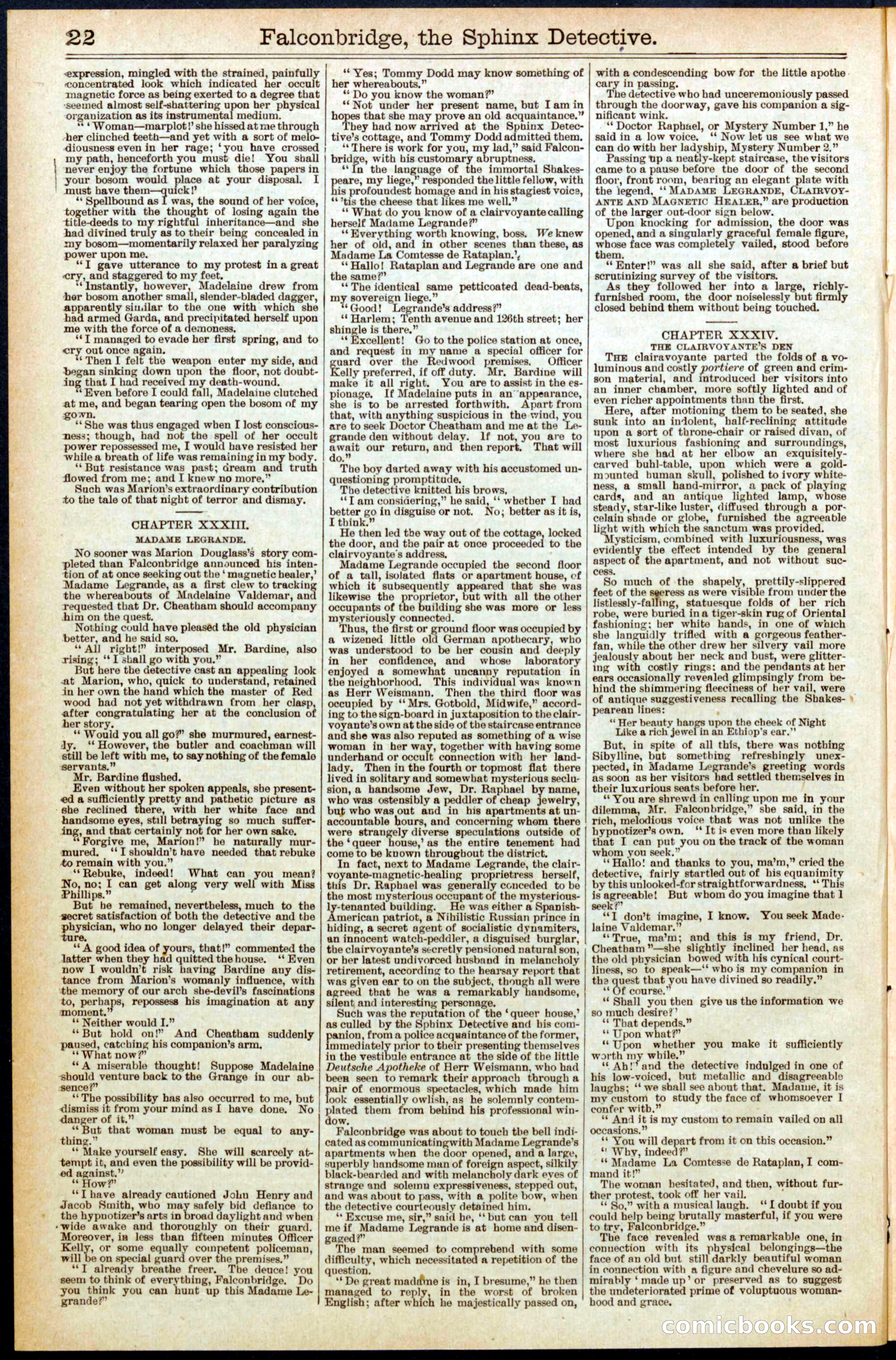 Beadle's Dime Library No. 548 — page 22 of 32