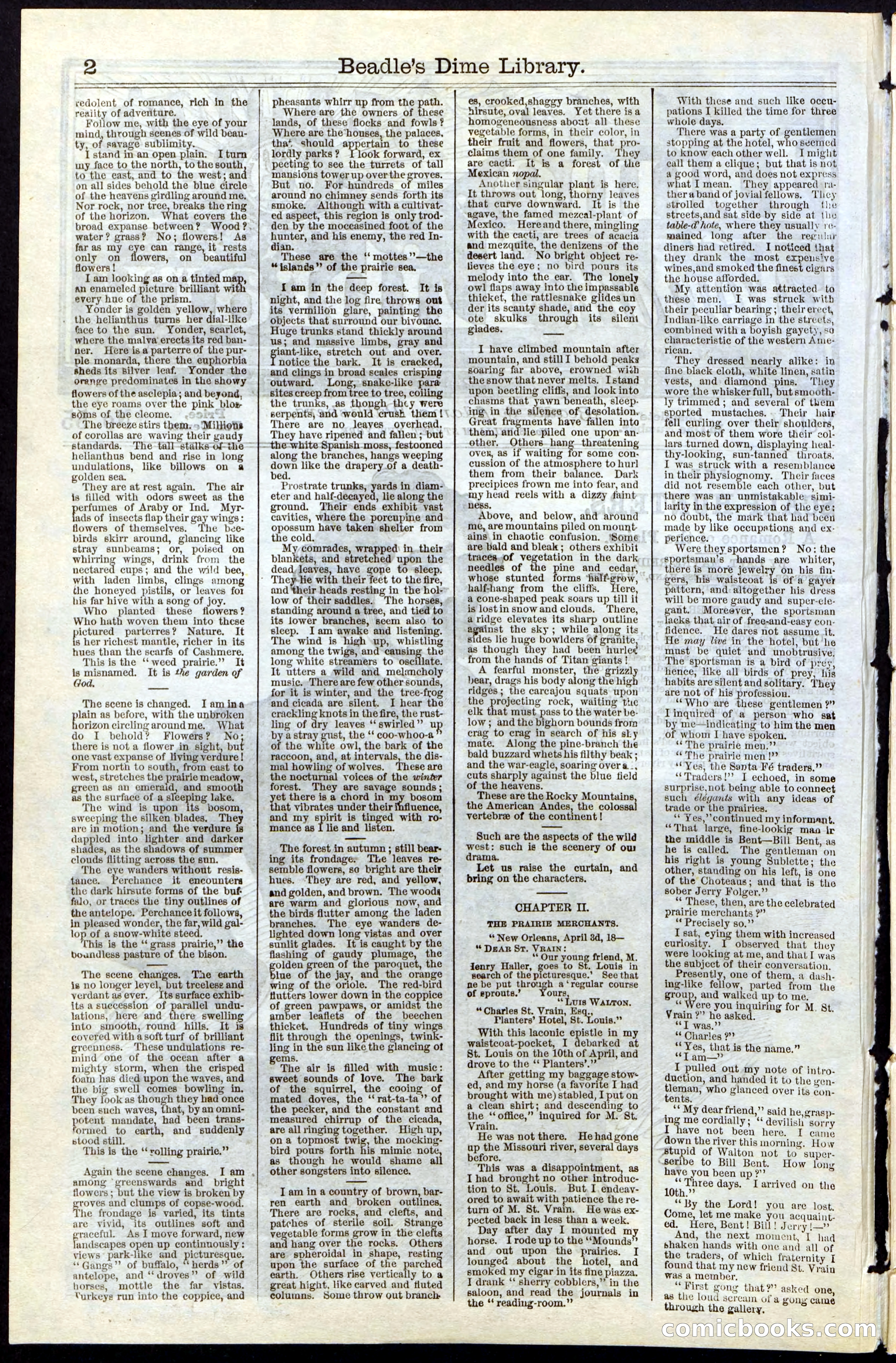 Beadle's New York Dime Library, No. 55 — page 2 of 48