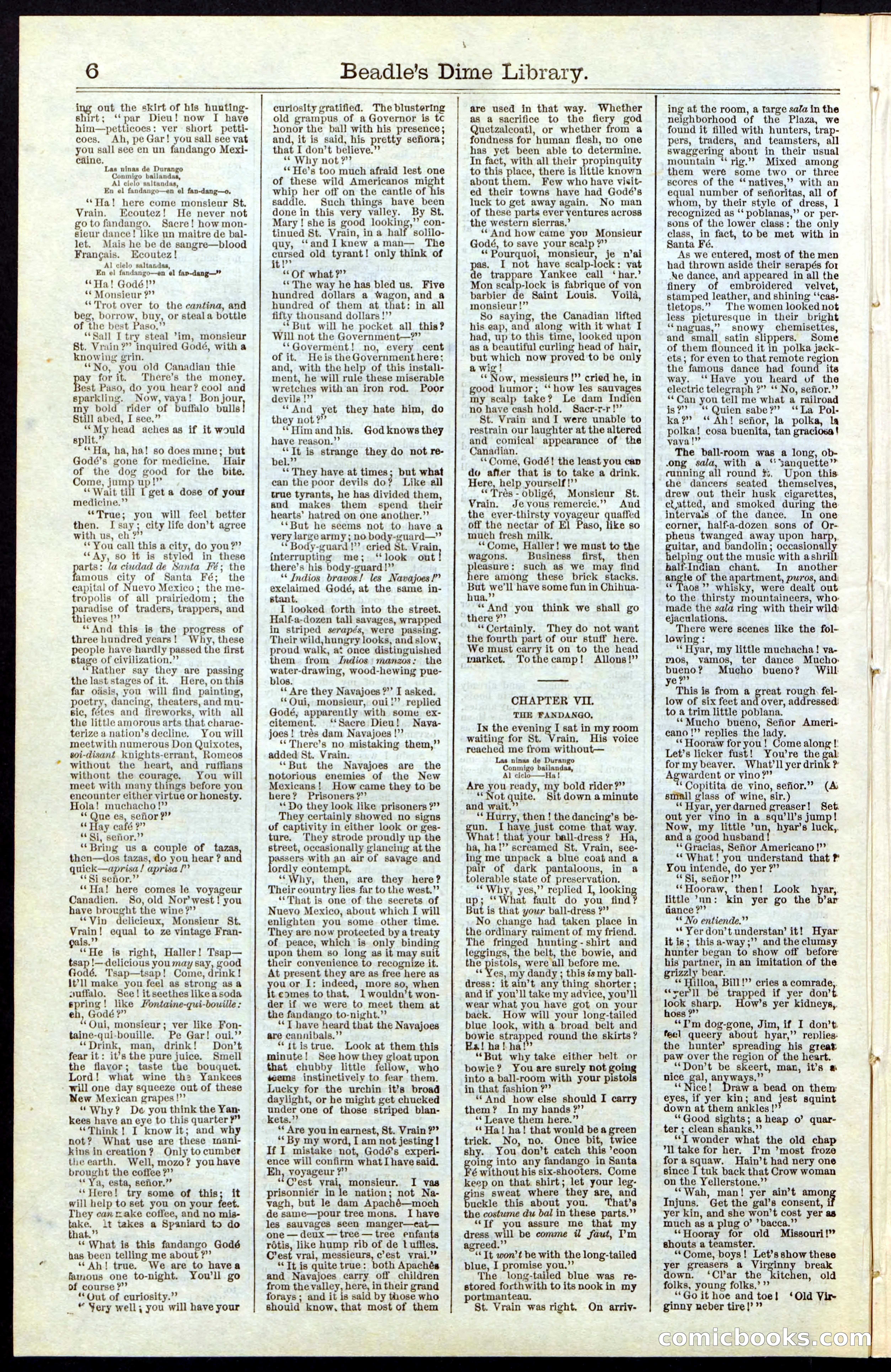Beadle's New York Dime Library, No. 55 — page 6 of 48