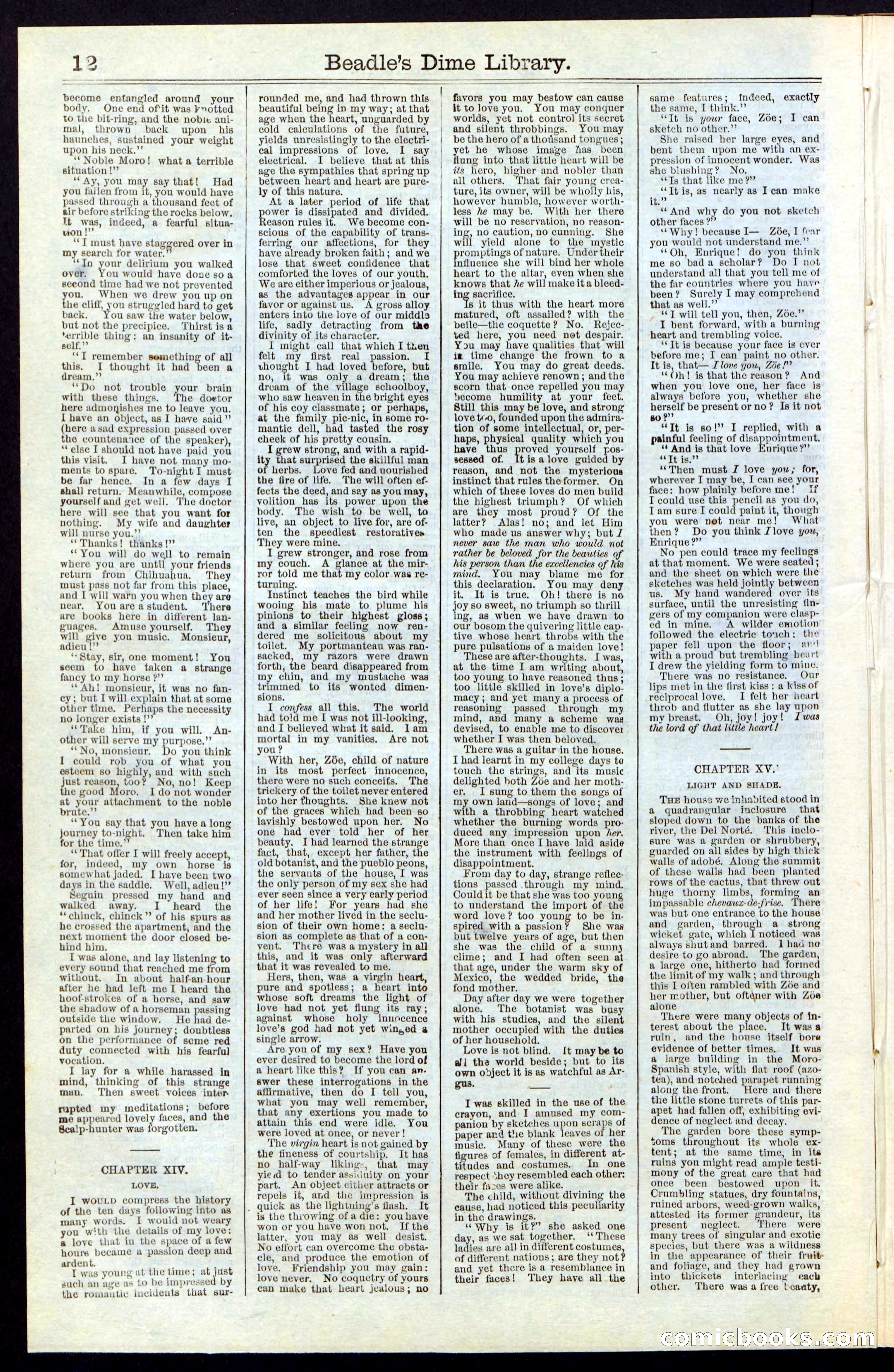 Beadle's New York Dime Library, No. 55 — page 12 of 48