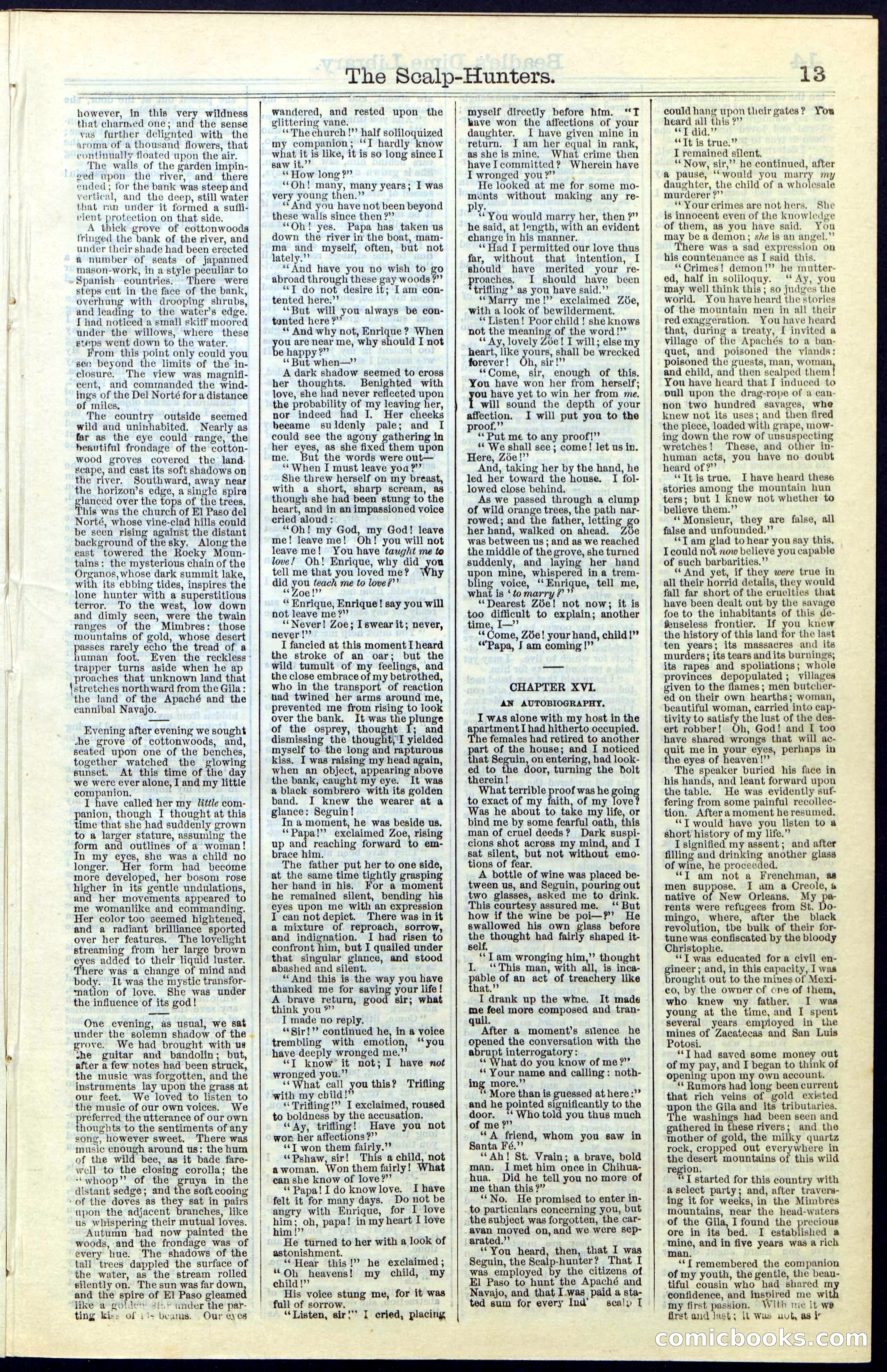Beadle's New York Dime Library, No. 55 — page 13 of 48