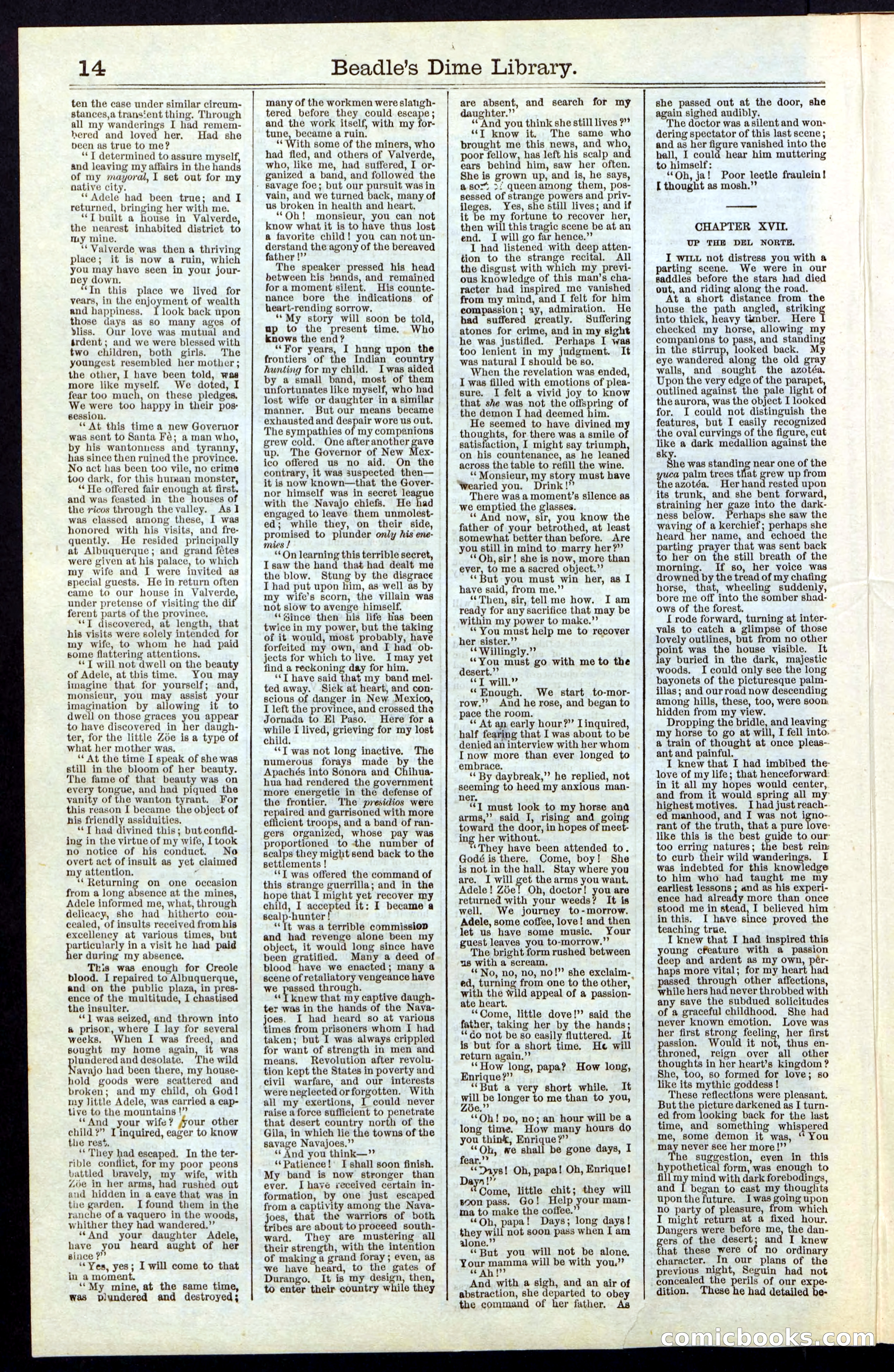Beadle's New York Dime Library, No. 55 — page 14 of 48