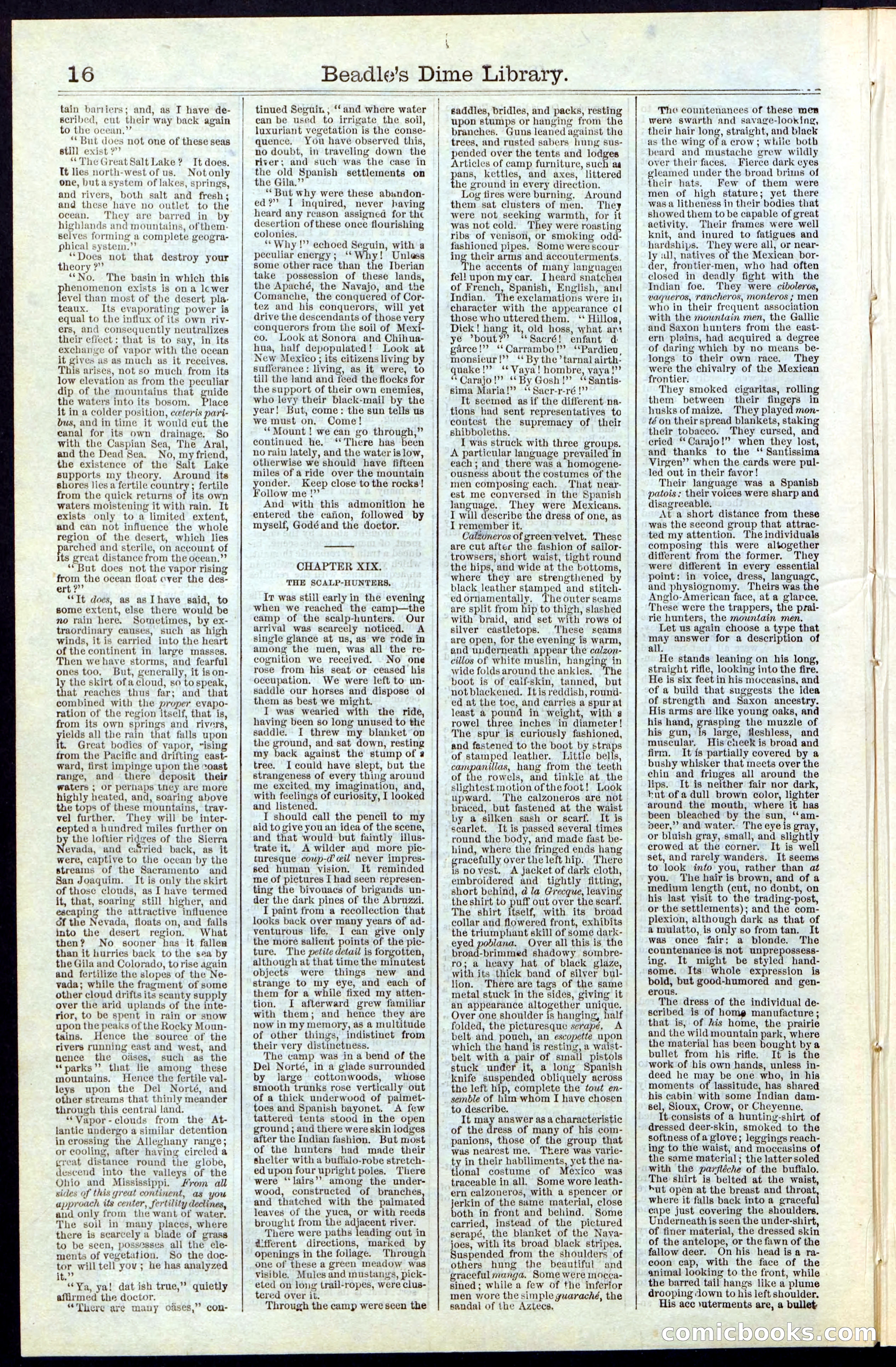 Beadle's New York Dime Library, No. 55 — page 16 of 48