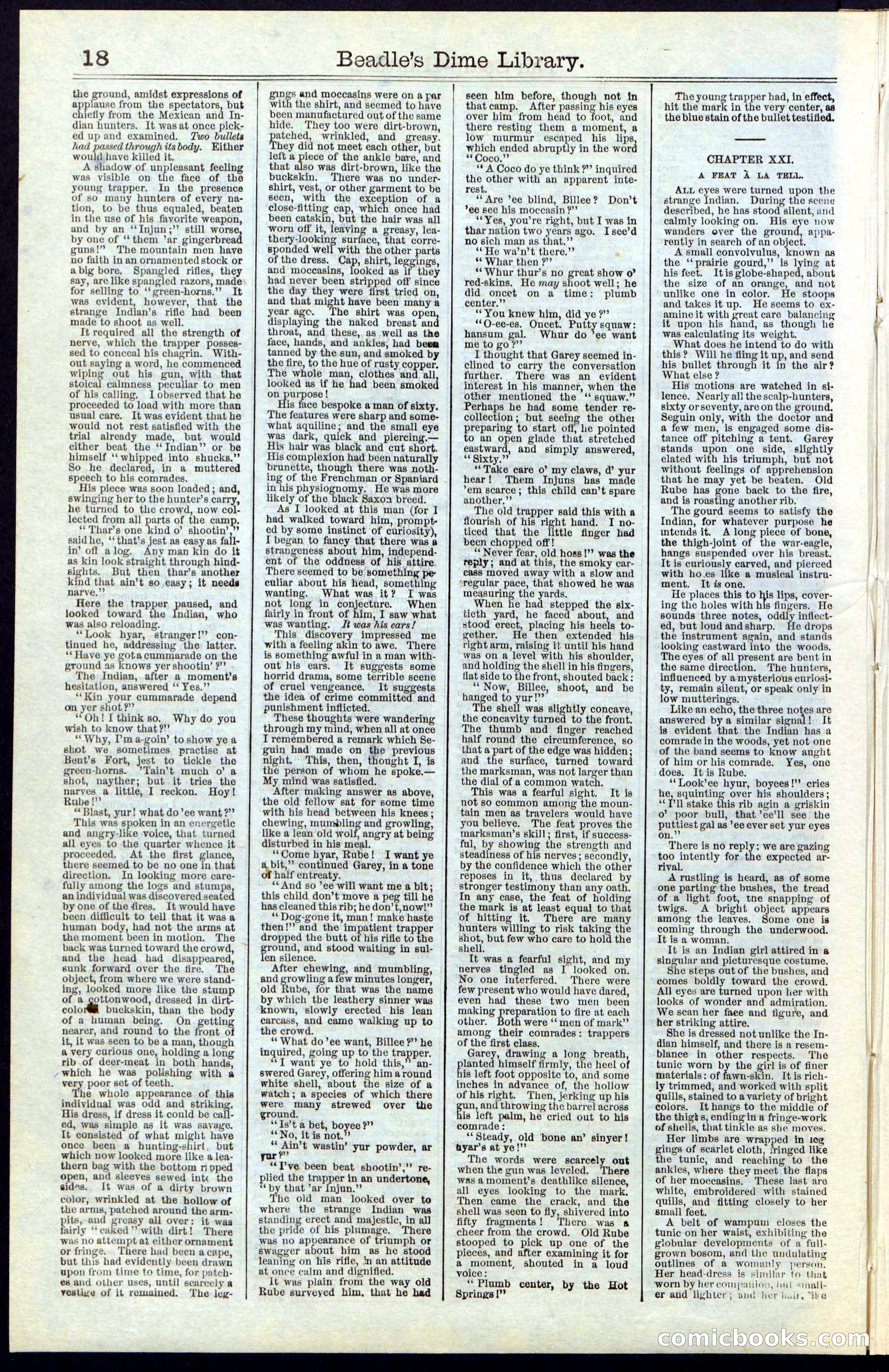Beadle's New York Dime Library, No. 55 — page 18 of 48