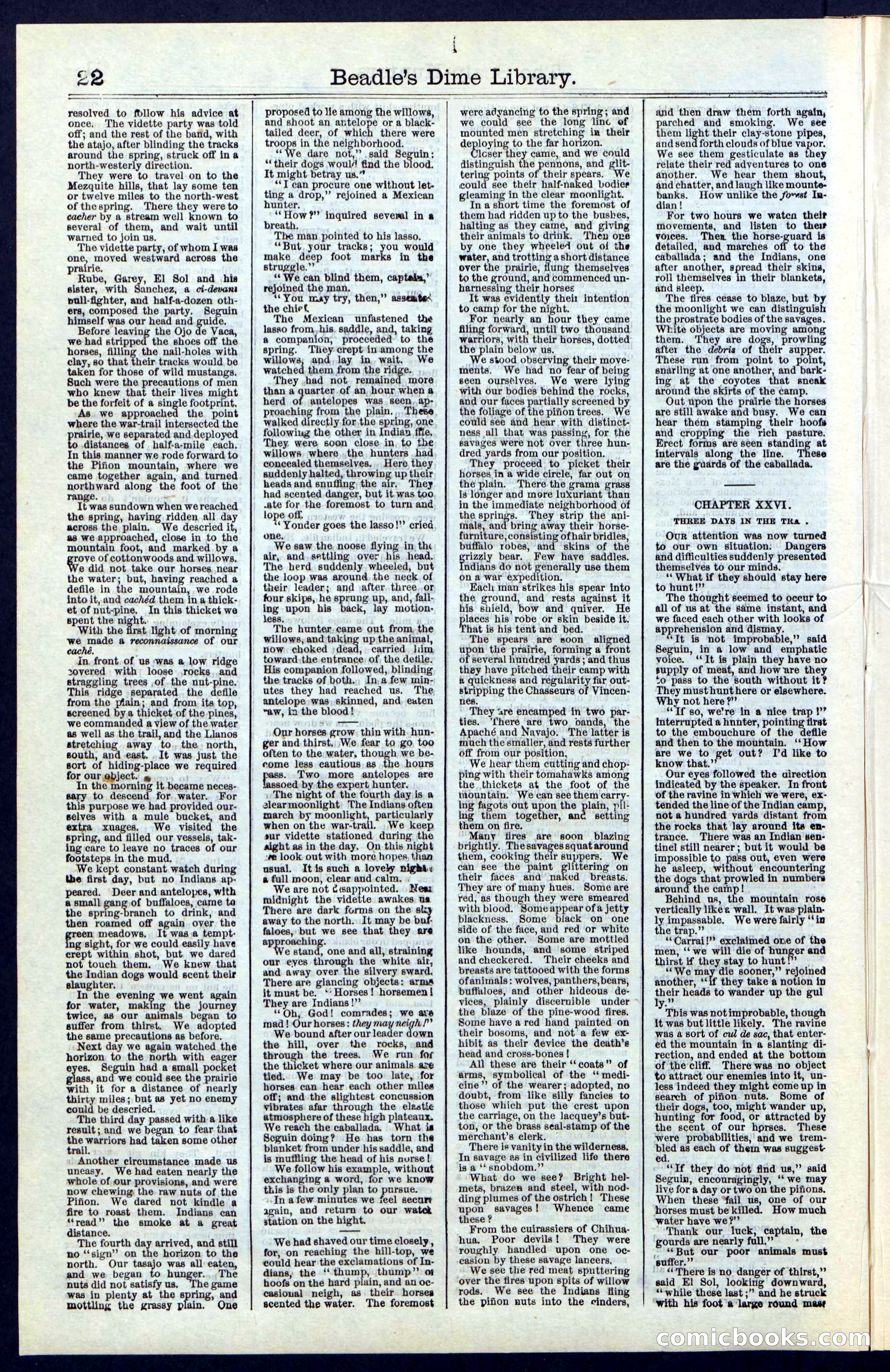 Beadle's New York Dime Library, No. 55 — page 22 of 48