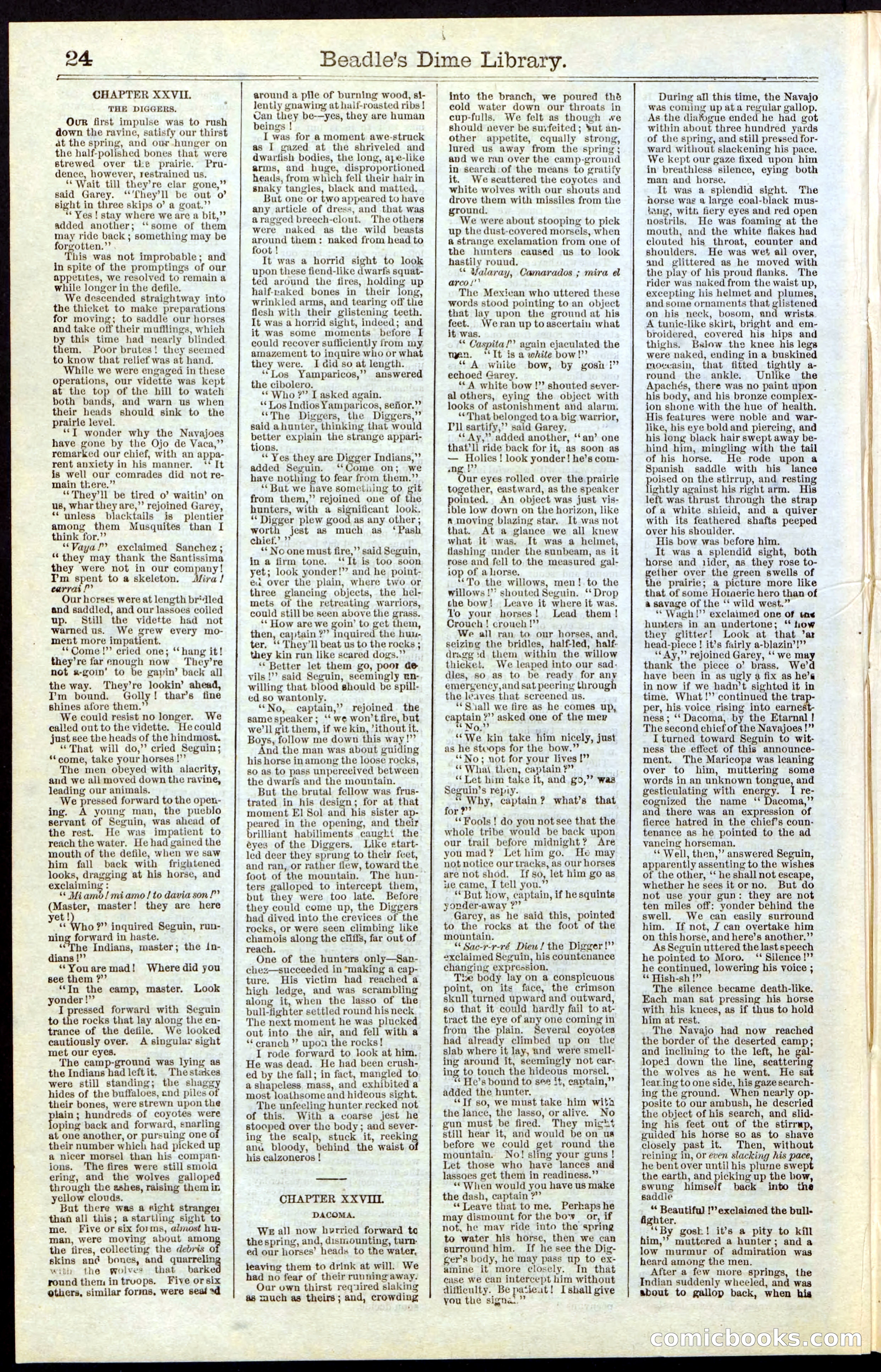 Beadle's New York Dime Library, No. 55 — page 24 of 48