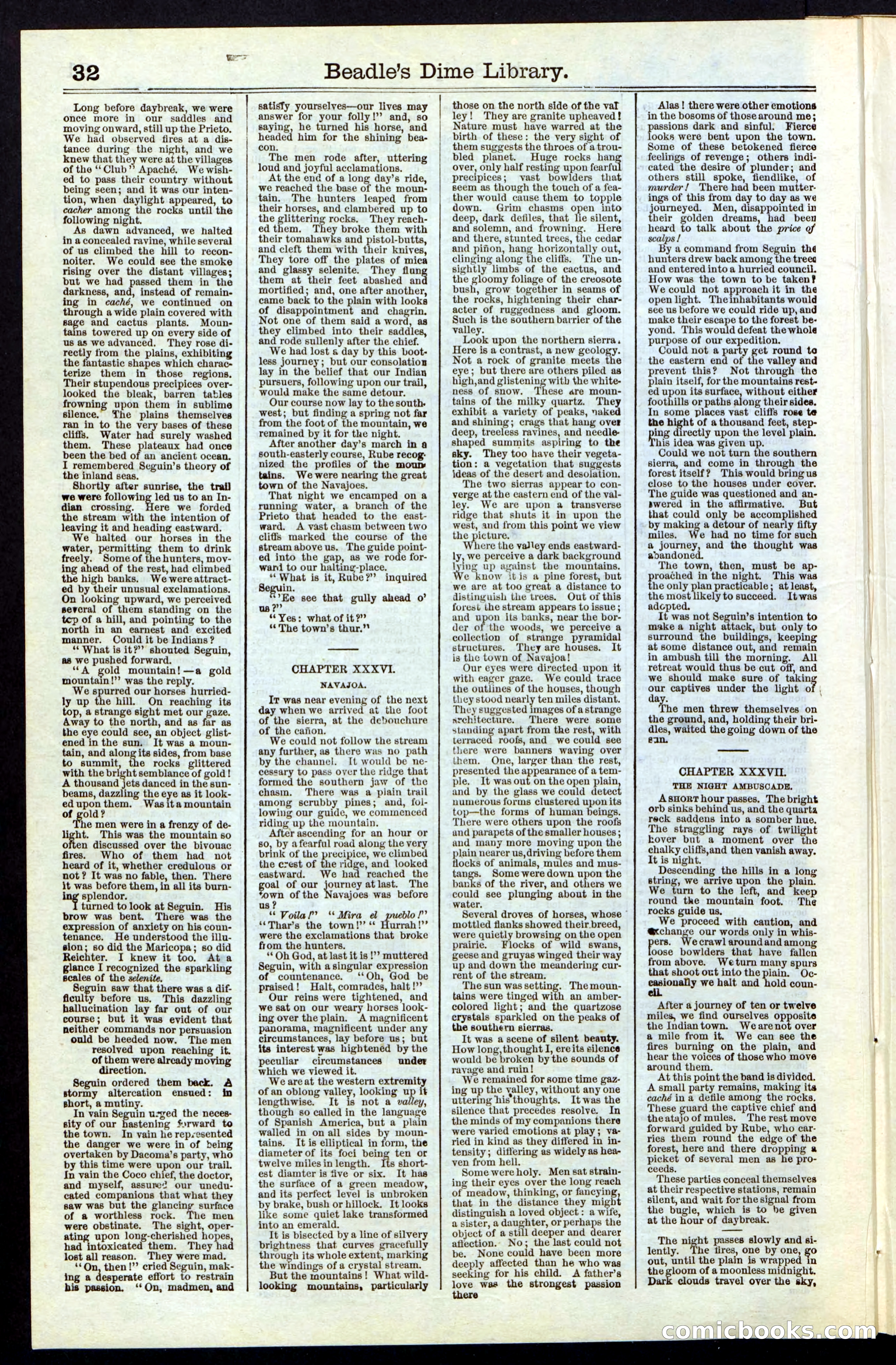 Beadle's New York Dime Library, No. 55 — page 32 of 48