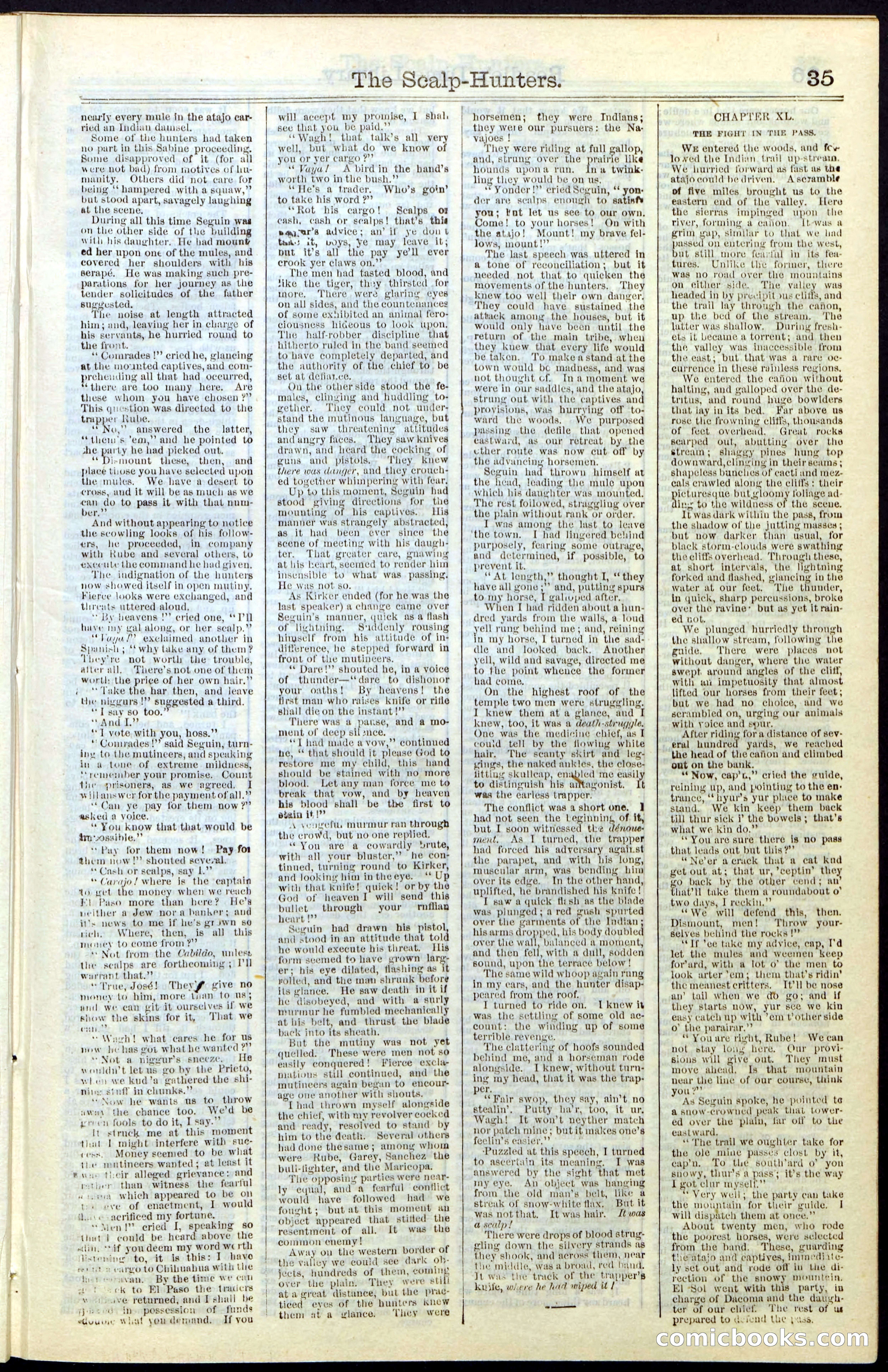 Beadle's New York Dime Library, No. 55 — page 35 of 48