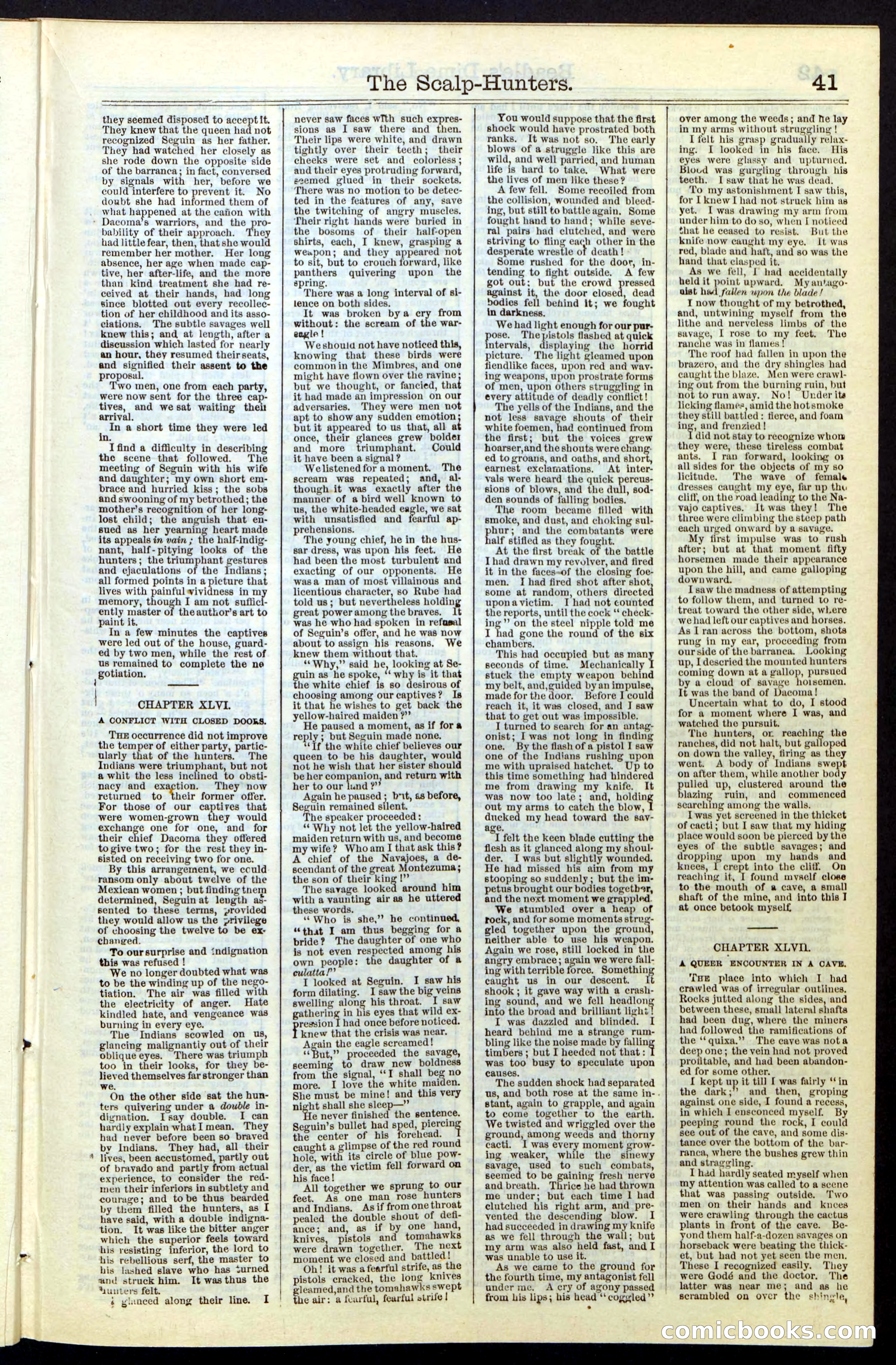 Beadle's New York Dime Library, No. 55 — page 41 of 48