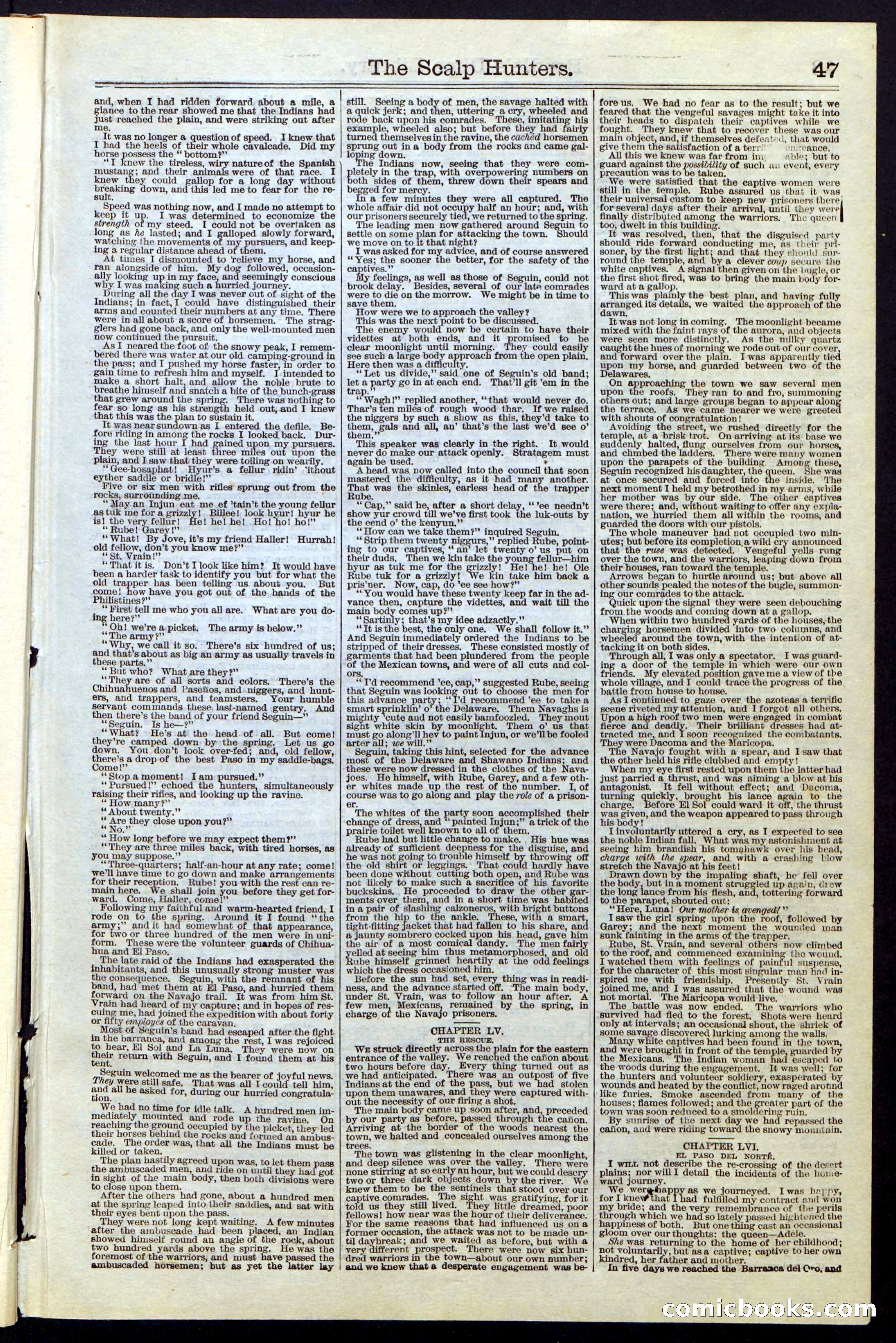 Beadle's New York Dime Library, No. 55 — page 47 of 48