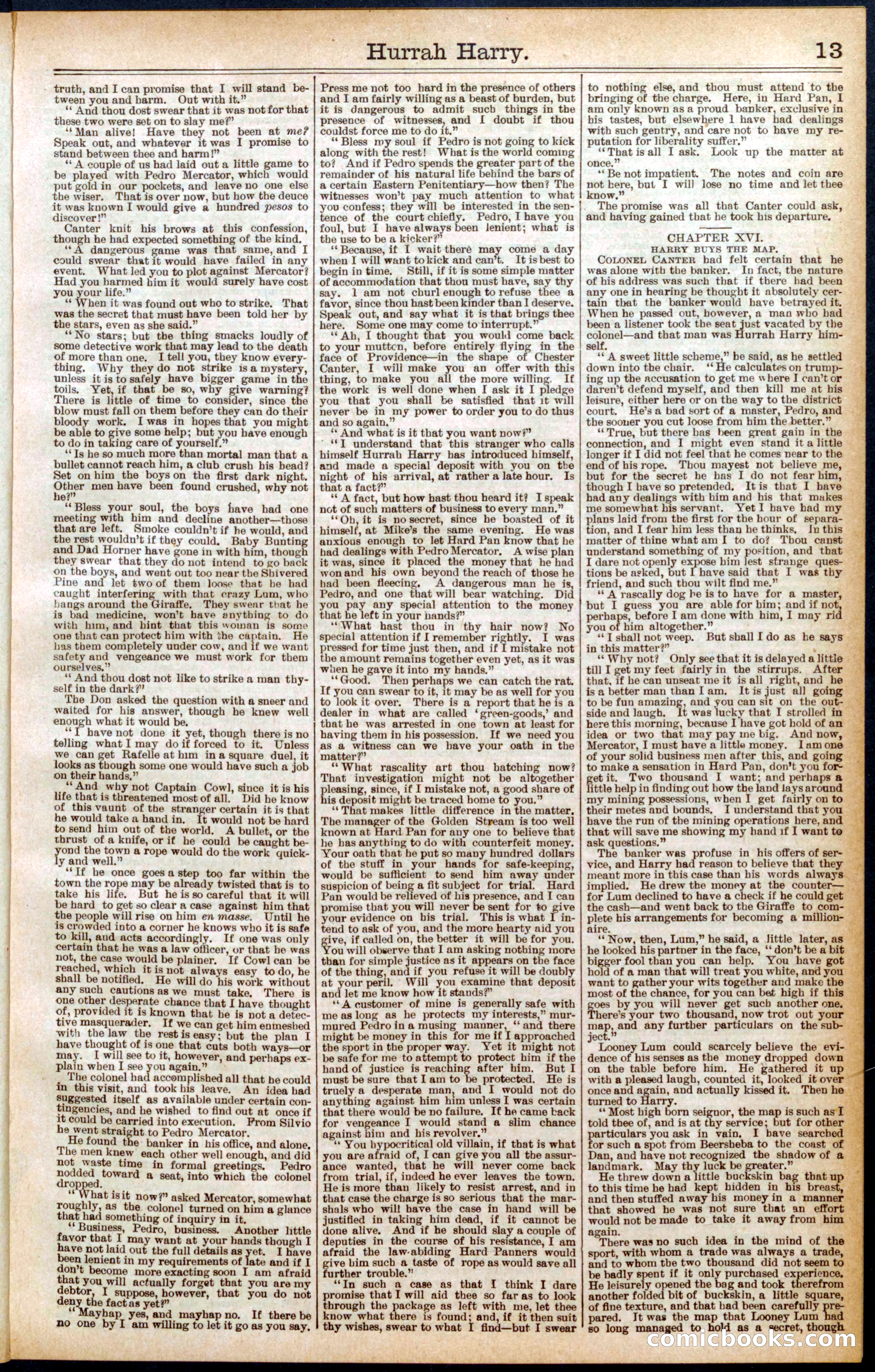 Beadle's Dime Library, No. 558 — page 13 of 32