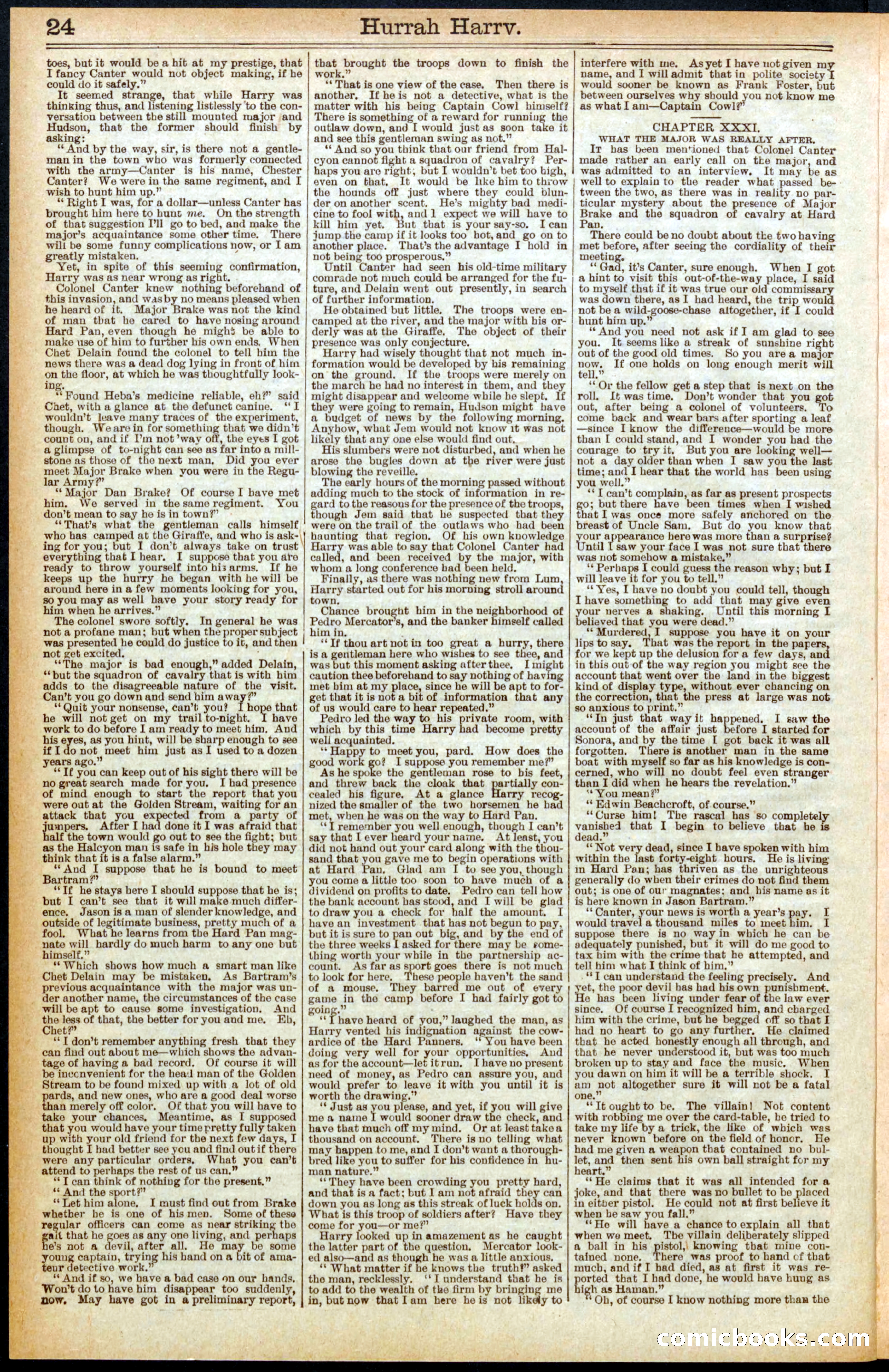 Beadle's Dime Library, No. 558 — page 24 of 32