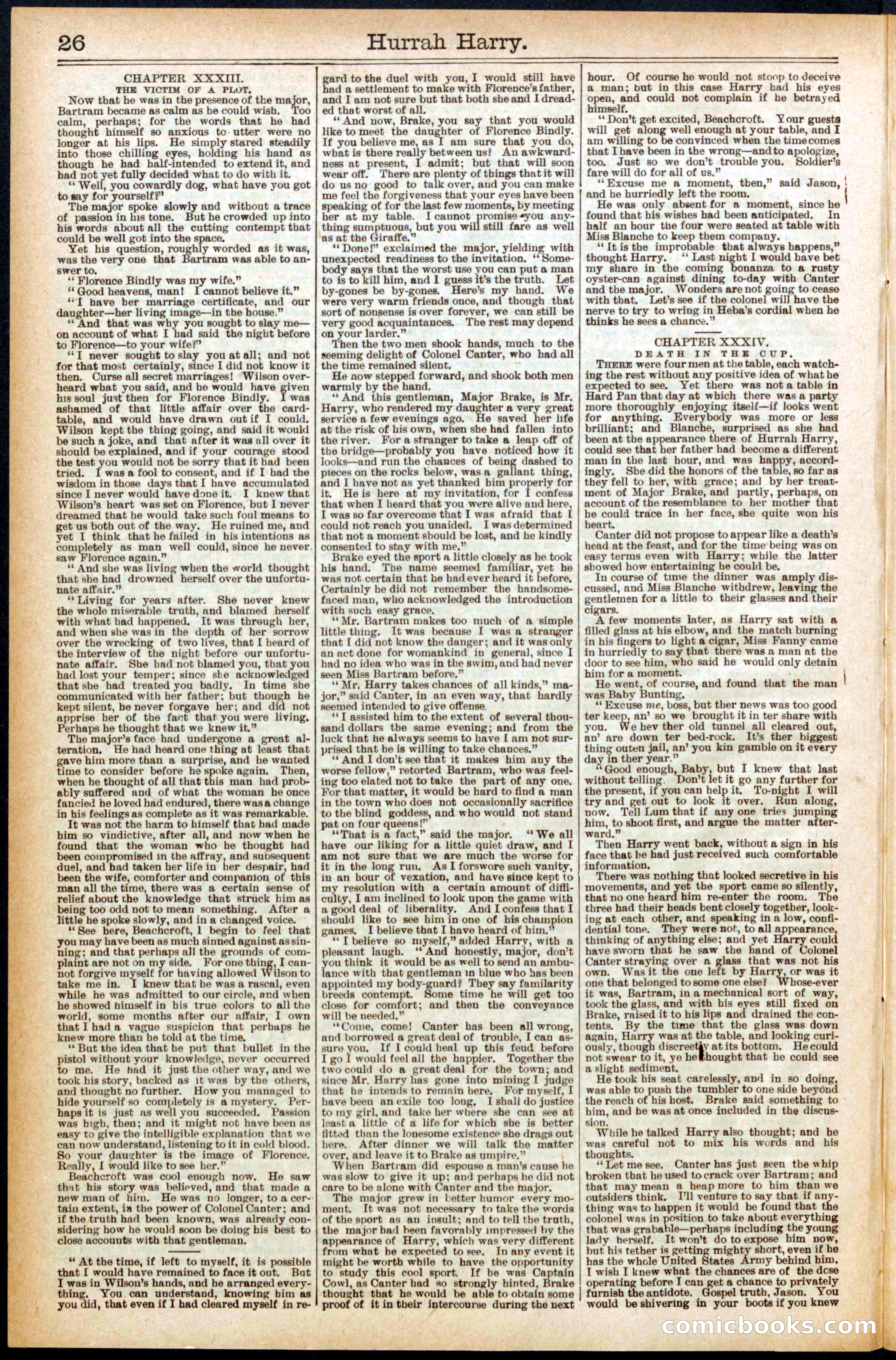 Beadle's Dime Library, No. 558 — page 26 of 32