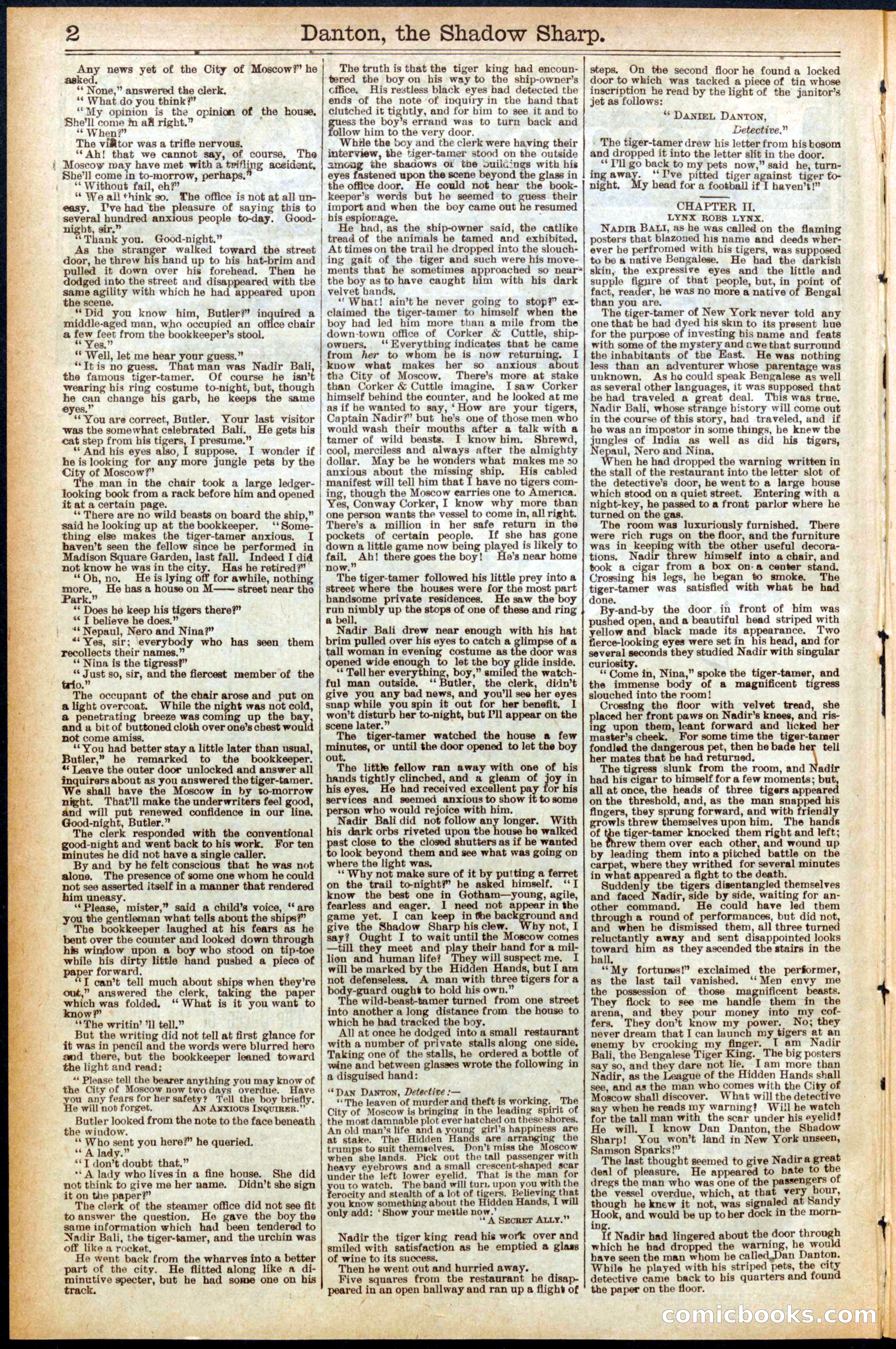 Beadle's New York Dime Library No. 559 — page 2 of 32