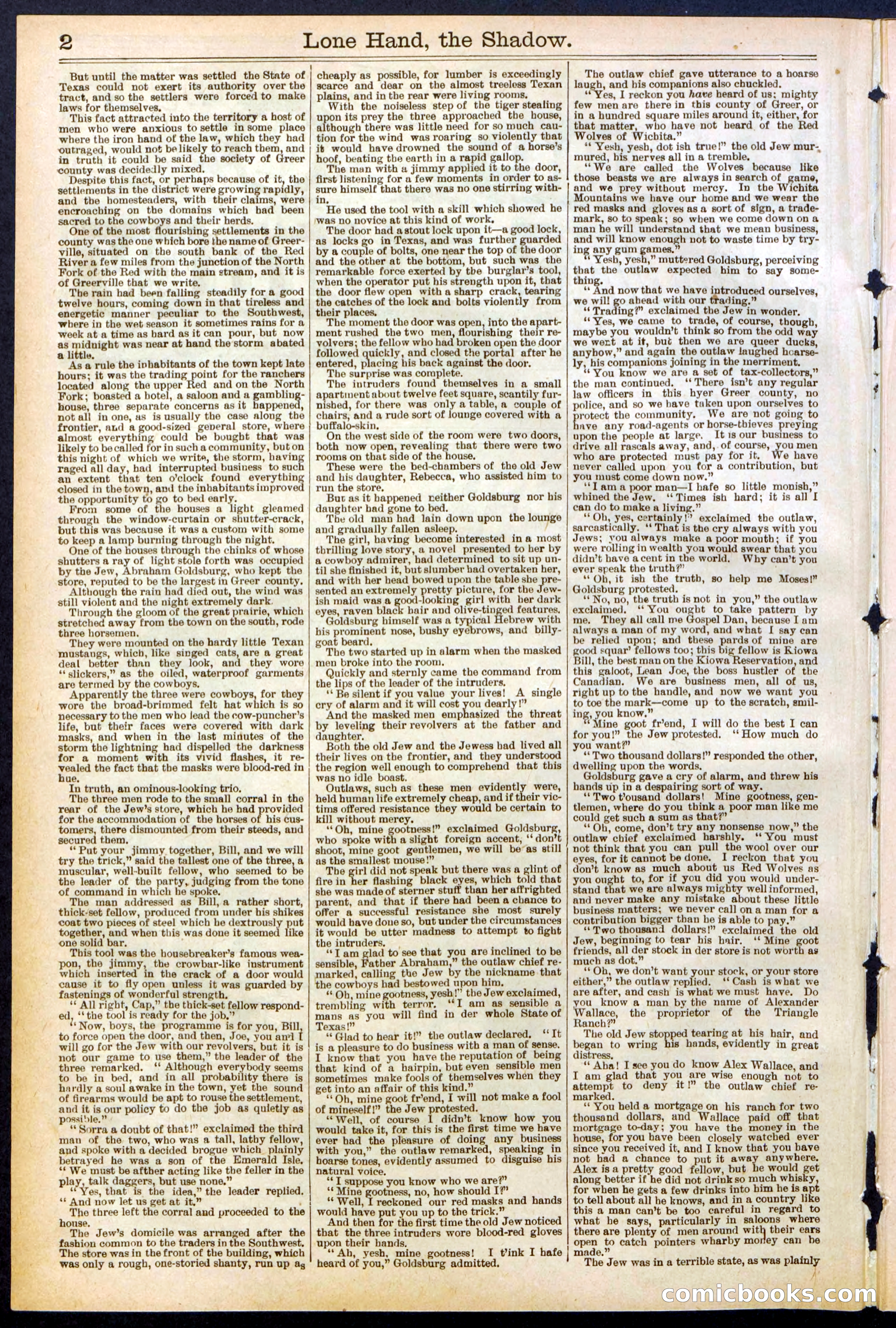 Beadle's Dime Library No. 562 — page 2 of 32