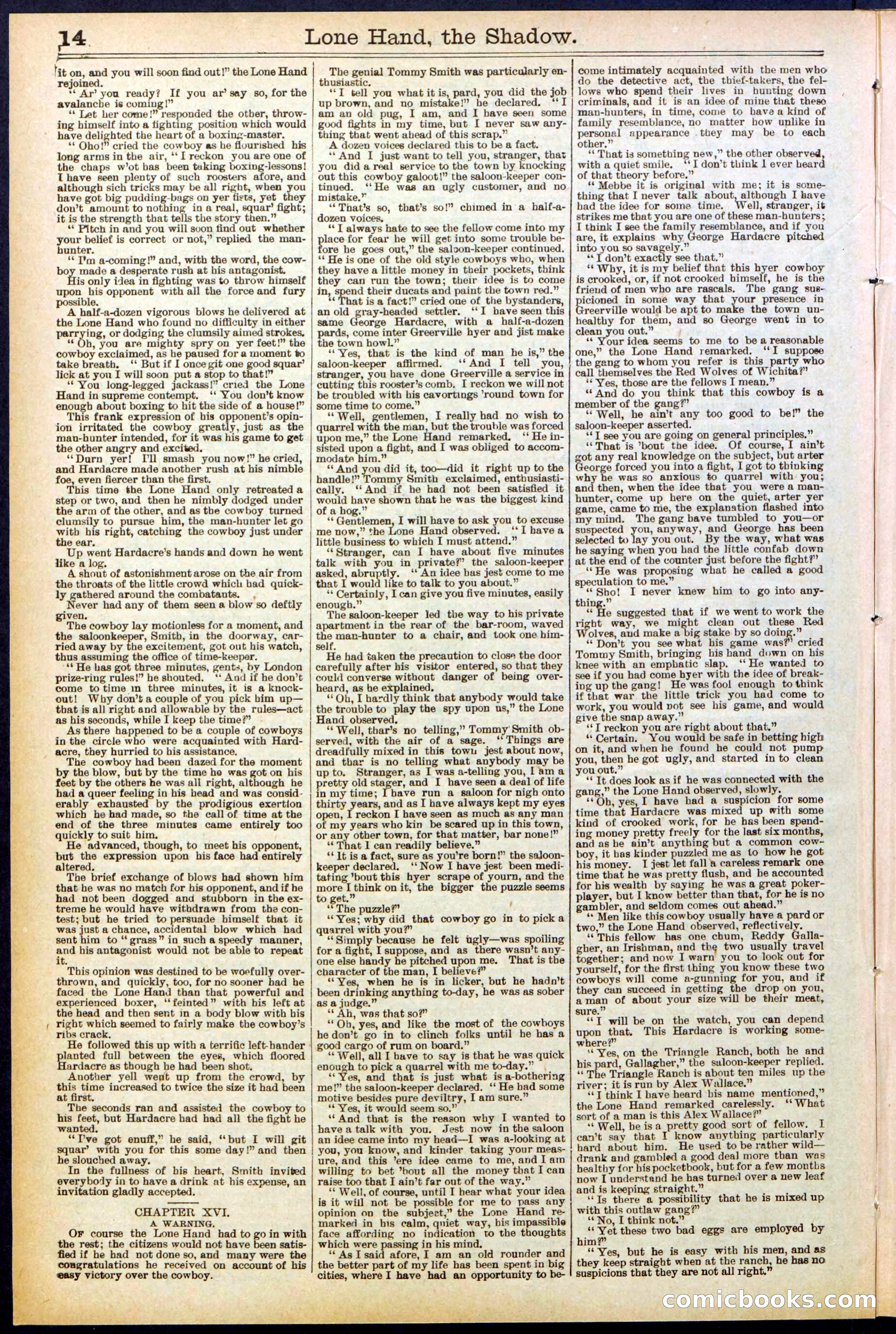 Beadle's Dime Library No. 562 — page 14 of 32