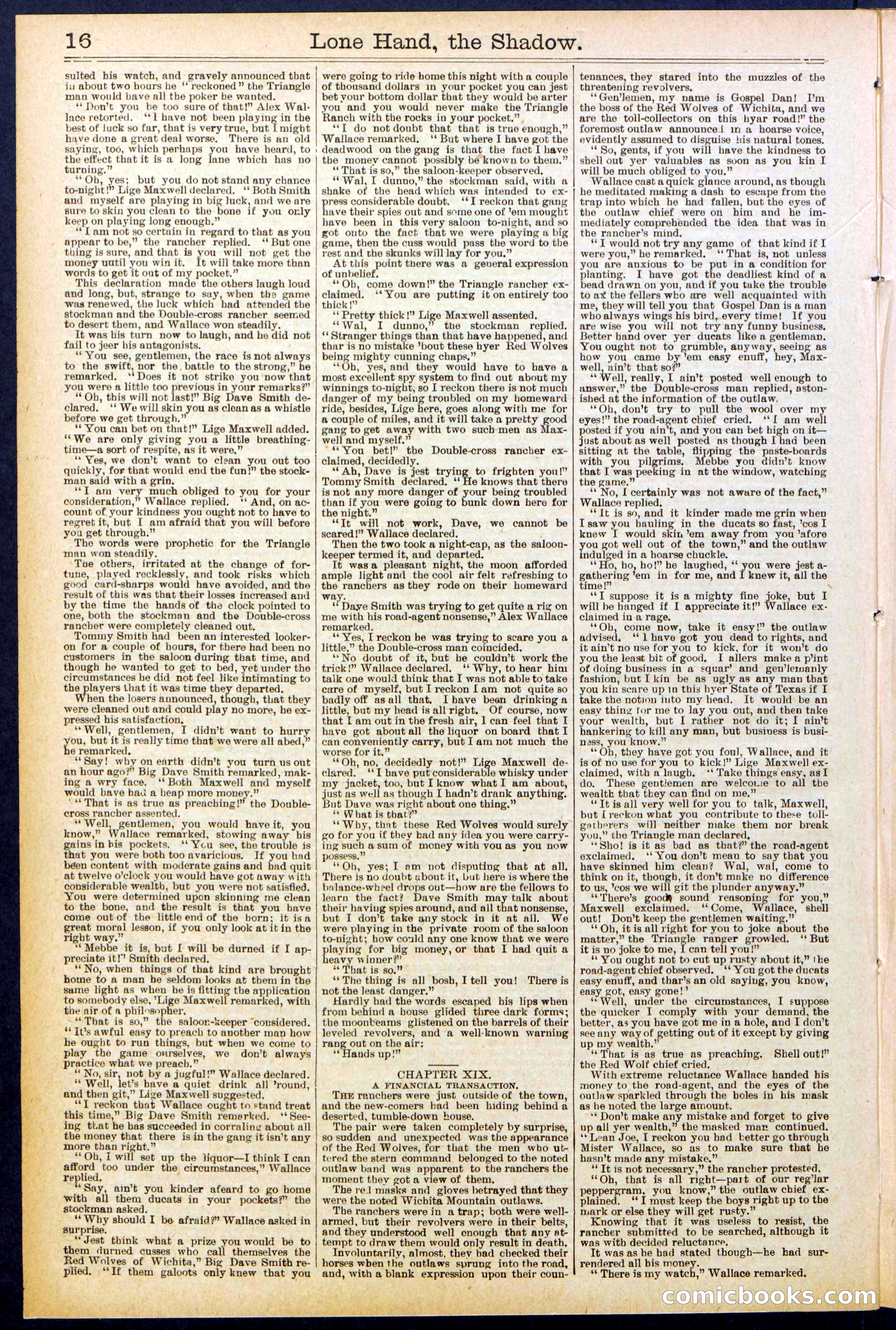 Beadle's Dime Library No. 562 — page 16 of 32
