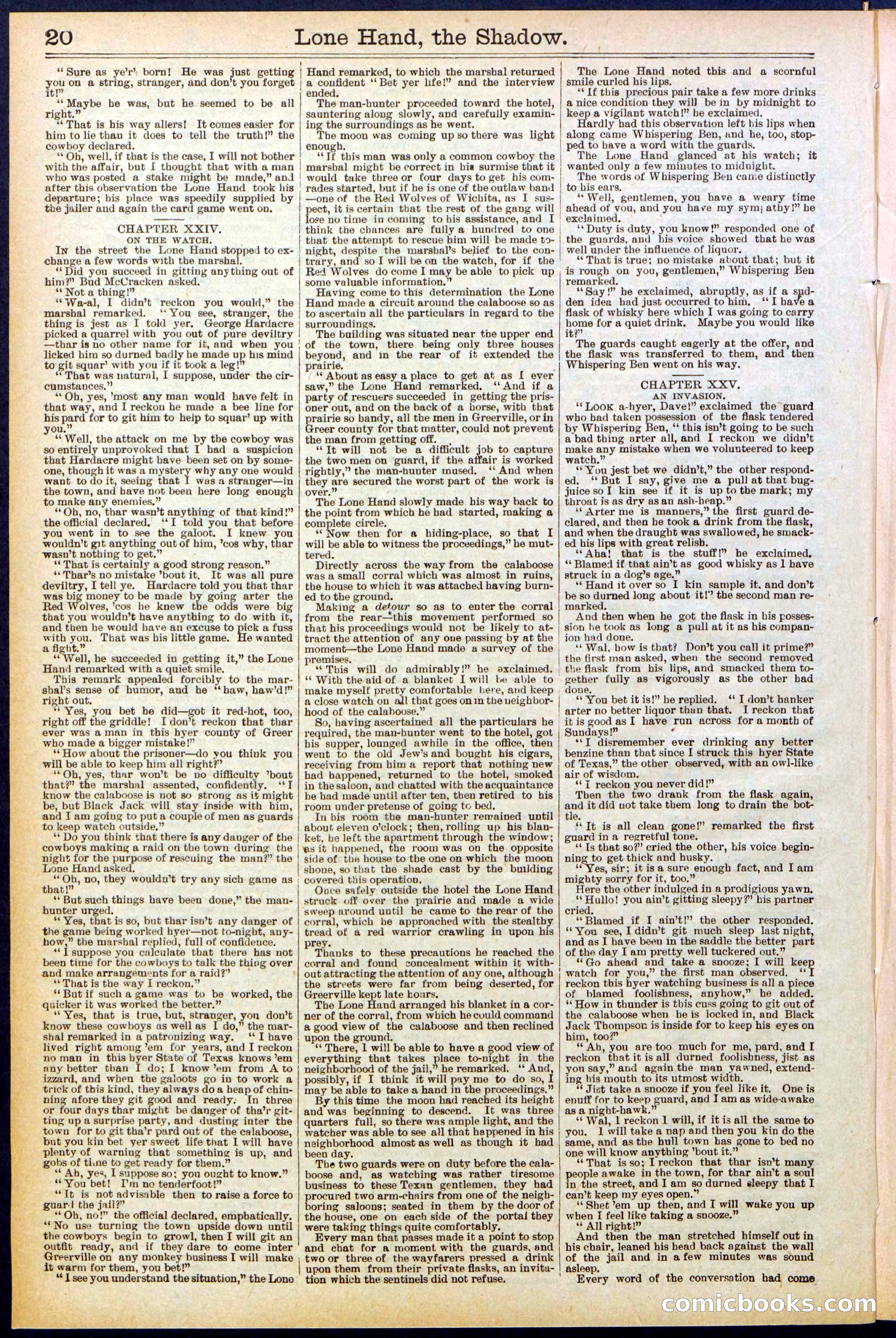 Beadle's Dime Library No. 562 — page 20 of 32