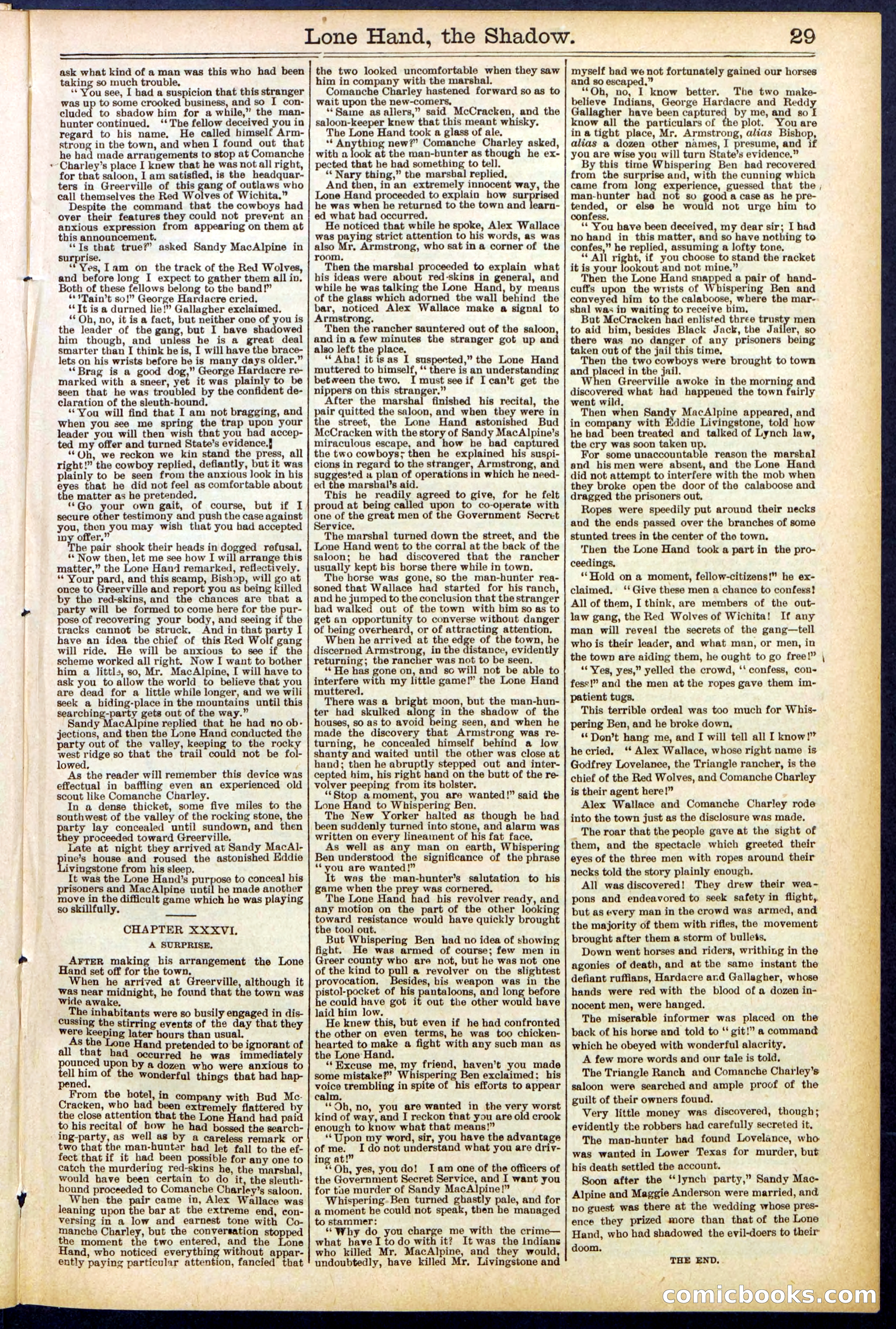 Beadle's Dime Library No. 562 — page 29 of 32