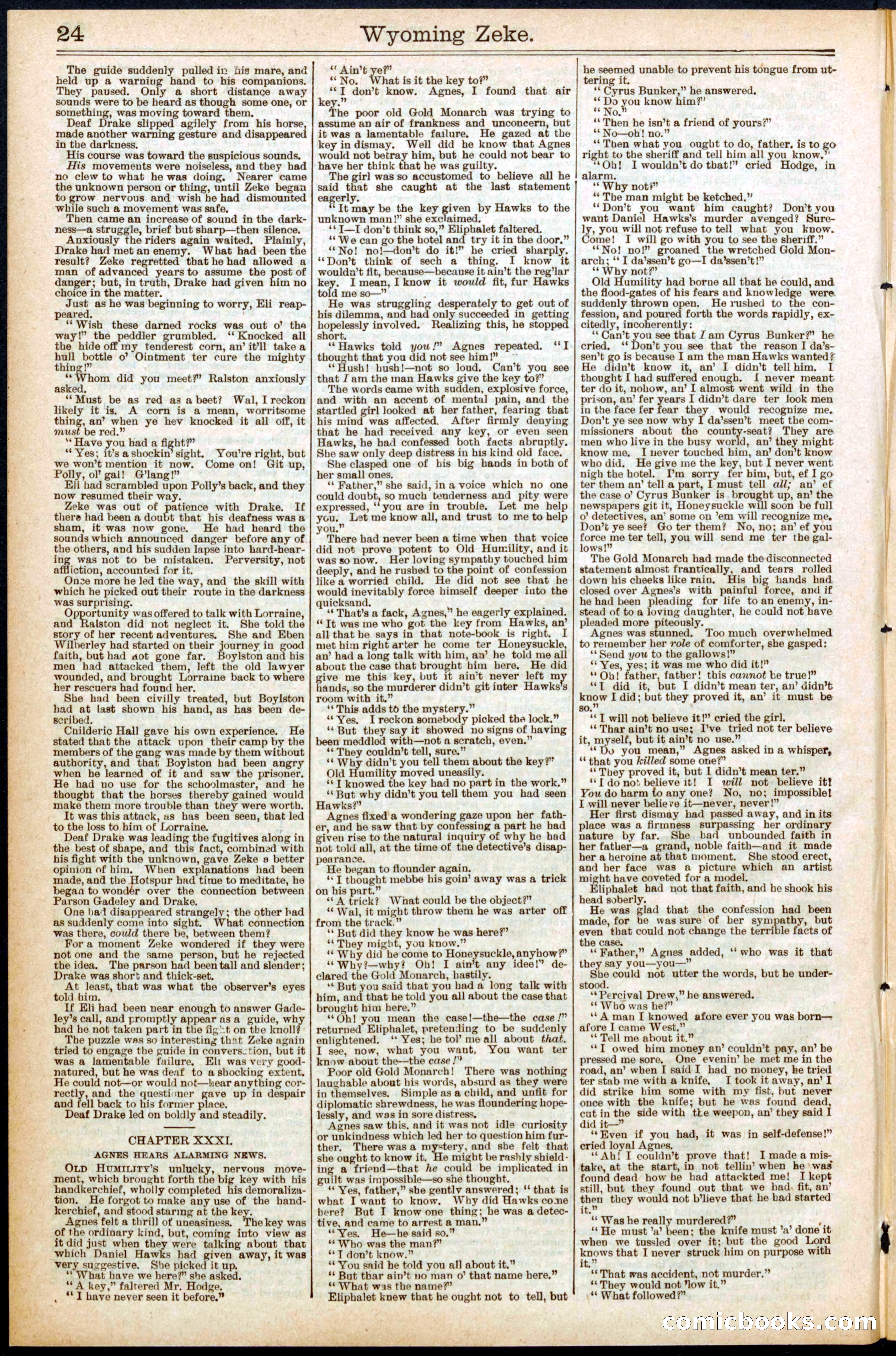 Beadle's New York Dime Library No. 563 — page 24 of 32