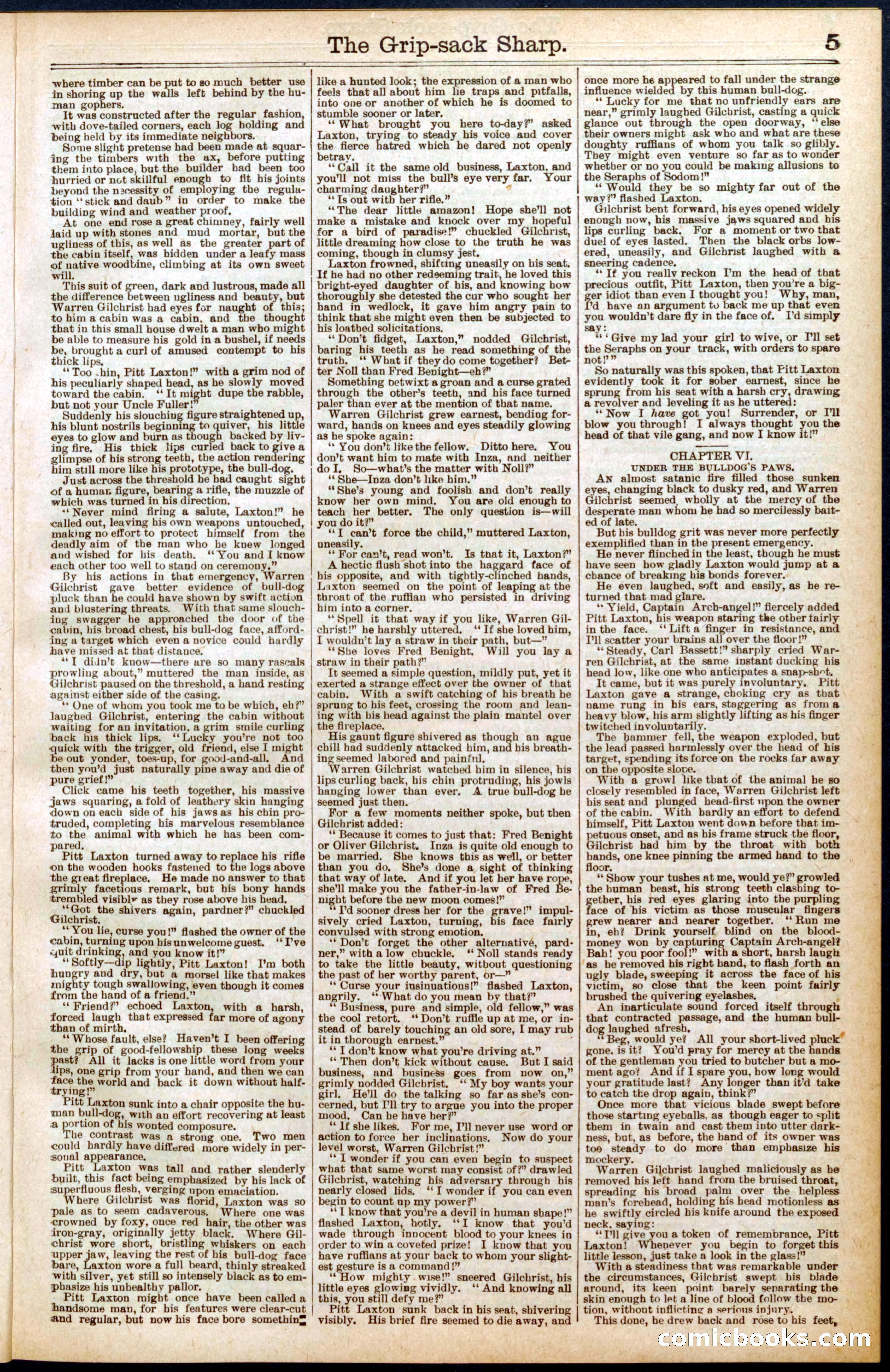 Beadle's Dime Library No. 564 — page 5 of 32