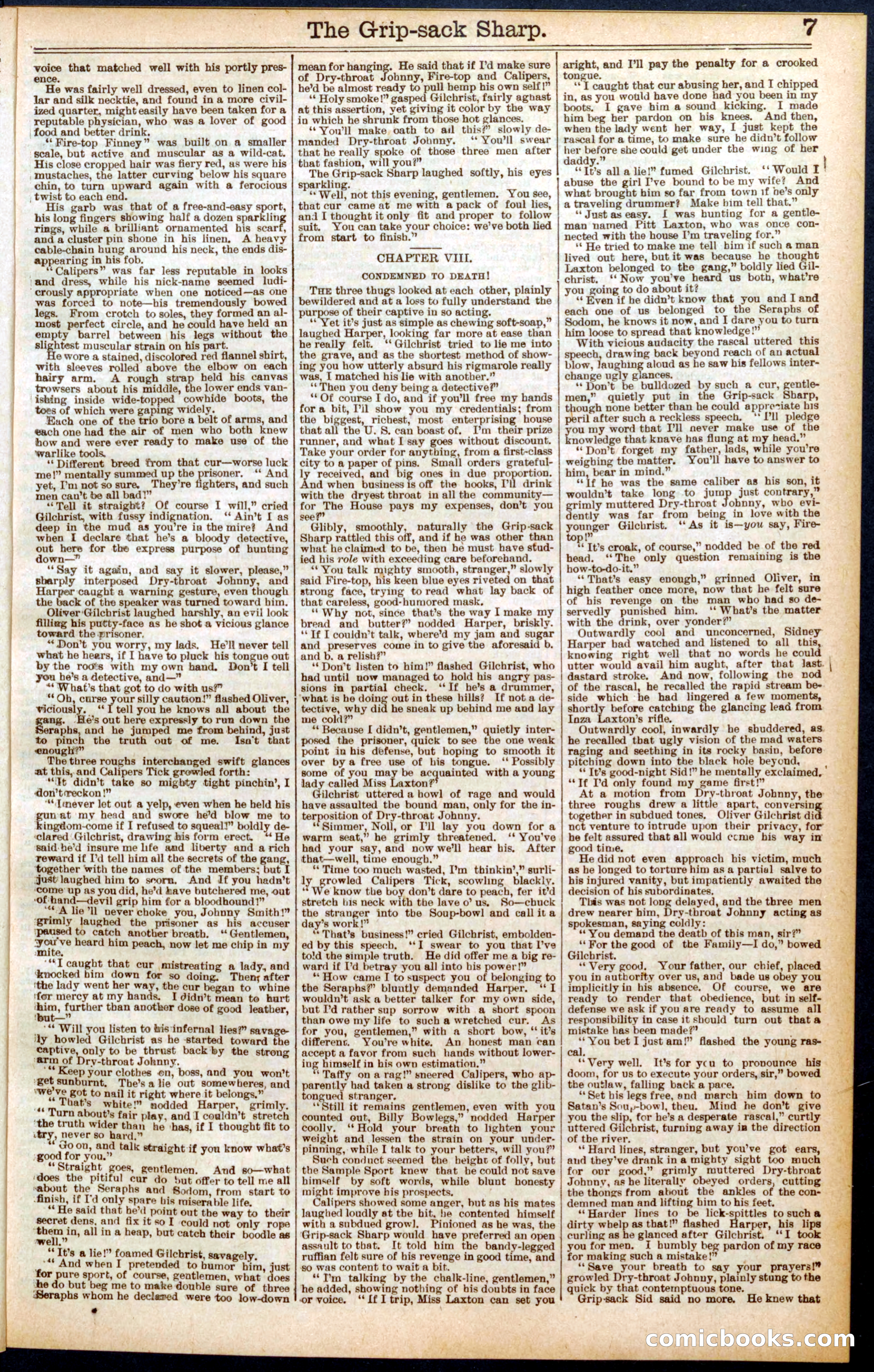 Beadle's Dime Library No. 564 — page 7 of 32